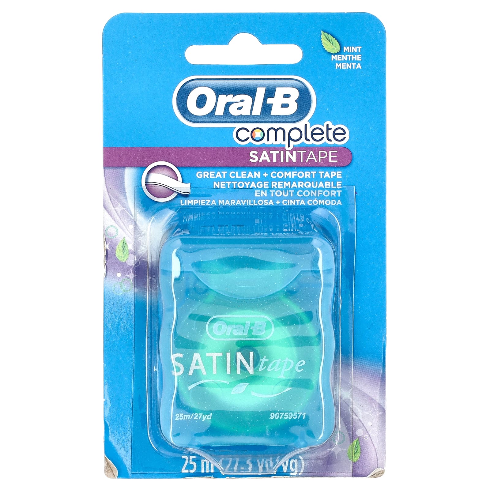 Oral-B Complete SatinTape мятная лента 25 м 27 ярдов 1490₽