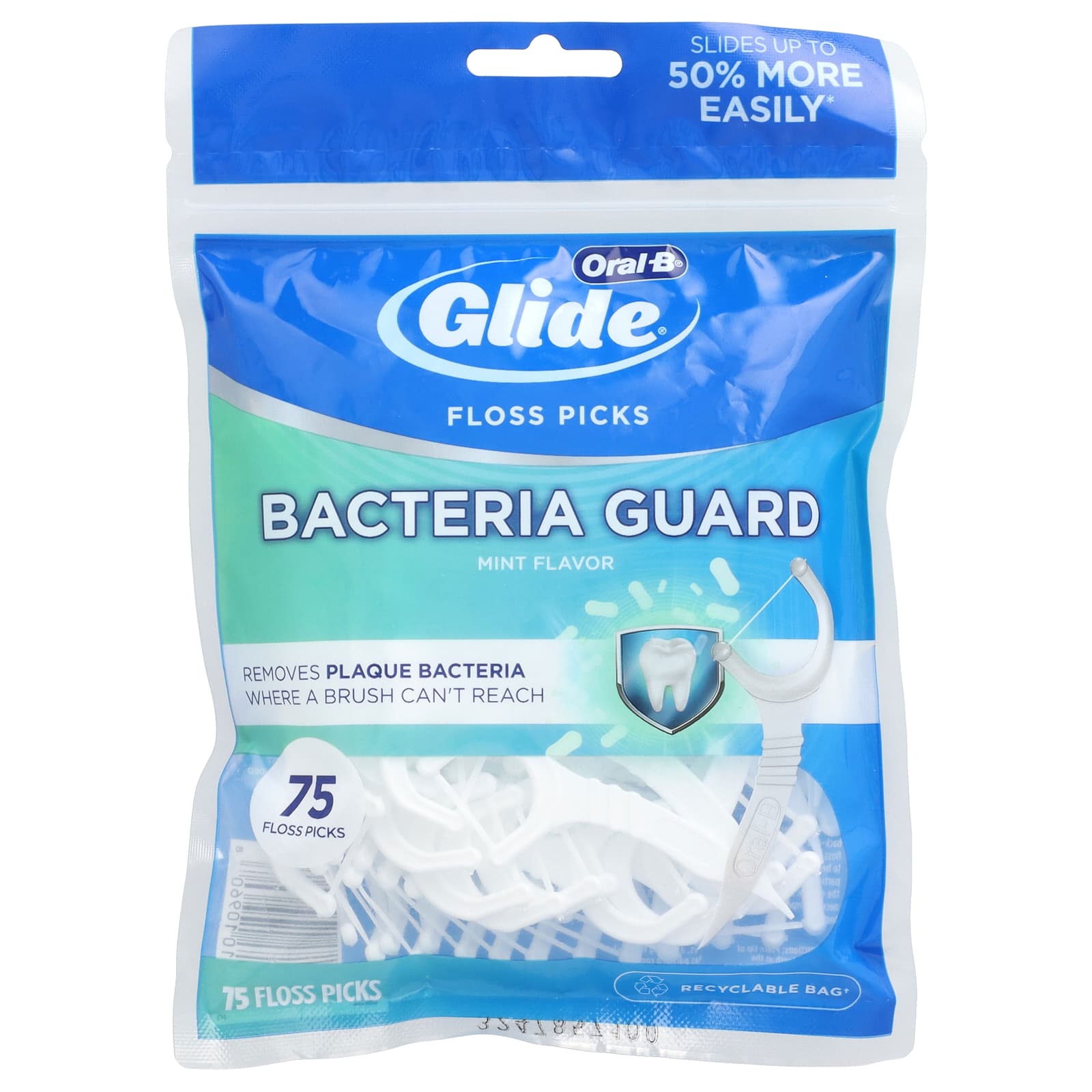 Oral-B Glide наборы для зубной нити Bacteria Guard мята 75 шт 1590₽