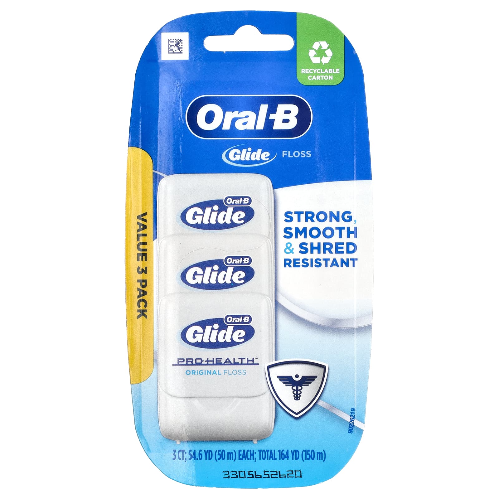 Oral-B Glide Pro-Health оригинальная зубная нить 3 шт в упаковке 50 м 546 ярда 2690₽