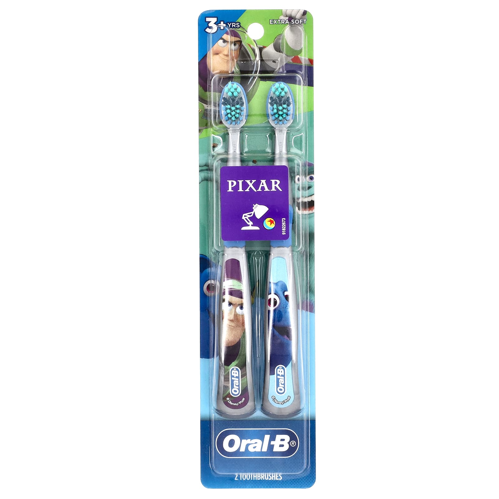 Oral-B зубная щетка очень мягкая для детей от 3 лет Pixar 2 шт 1590₽