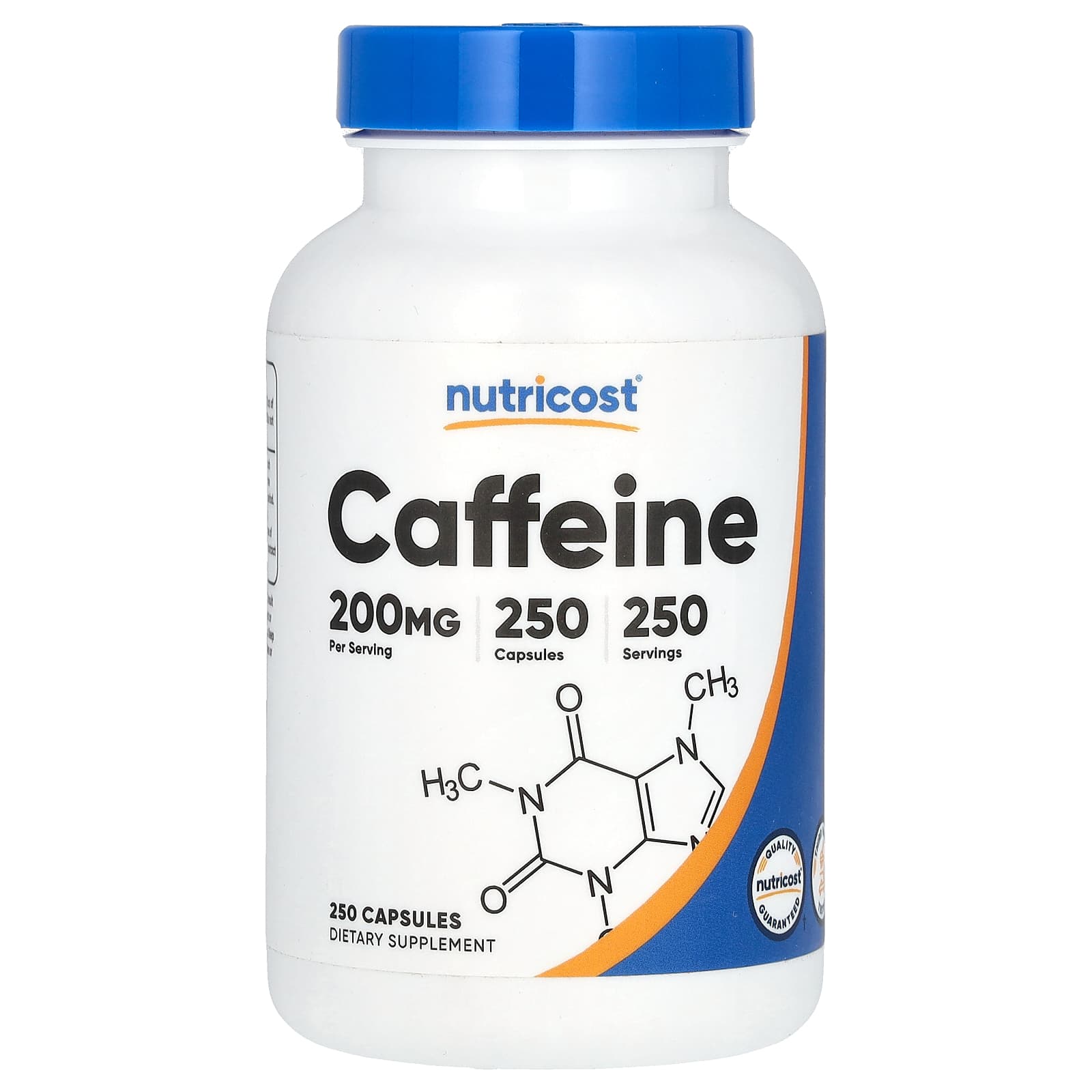 Nutricost Кофеин 200 мг 250 капсул 2690₽