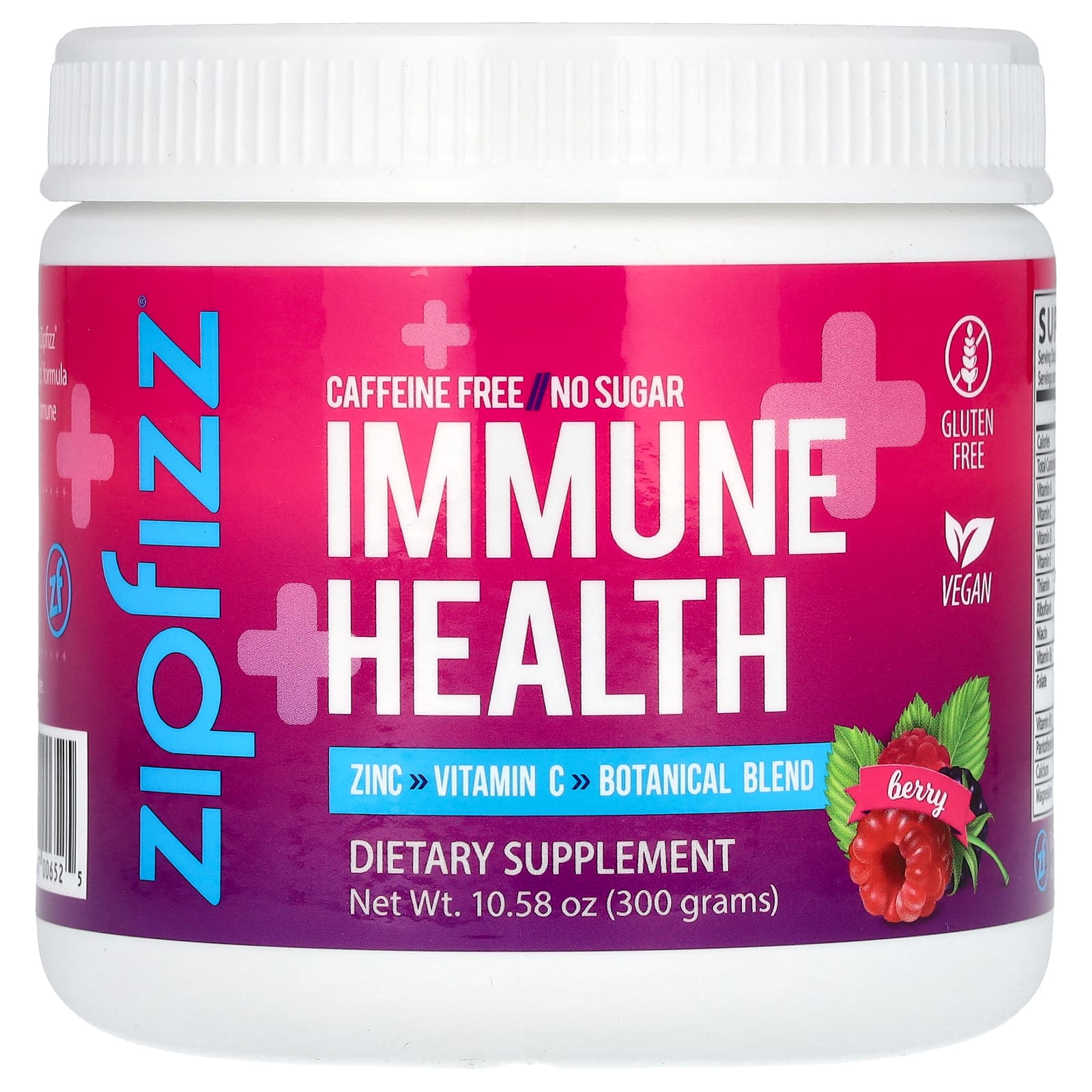 Zipfizz Immune Health Immune Health без кофеина со вкусом ягод 300 г 1058 унции 3790₽