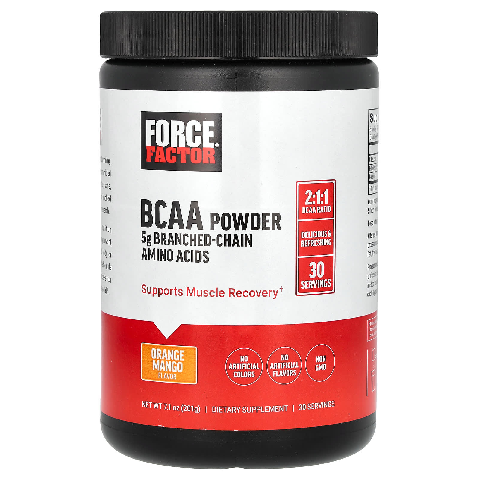 Force Factor BCAA в порошке со вкусом апельсина и манго 201 г 71 унции 2490₽