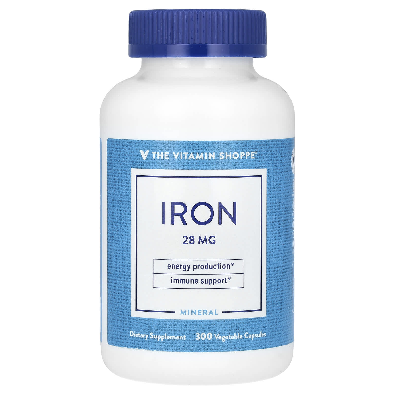 The Vitamin Shoppe железо 28 мг 300 растительных капсул 3590₽