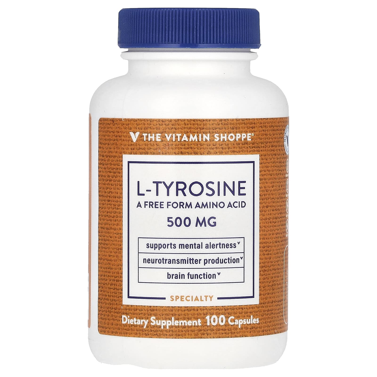 The Vitamin Shoppe L-тирозин 500 мг 100 капсул 3790₽