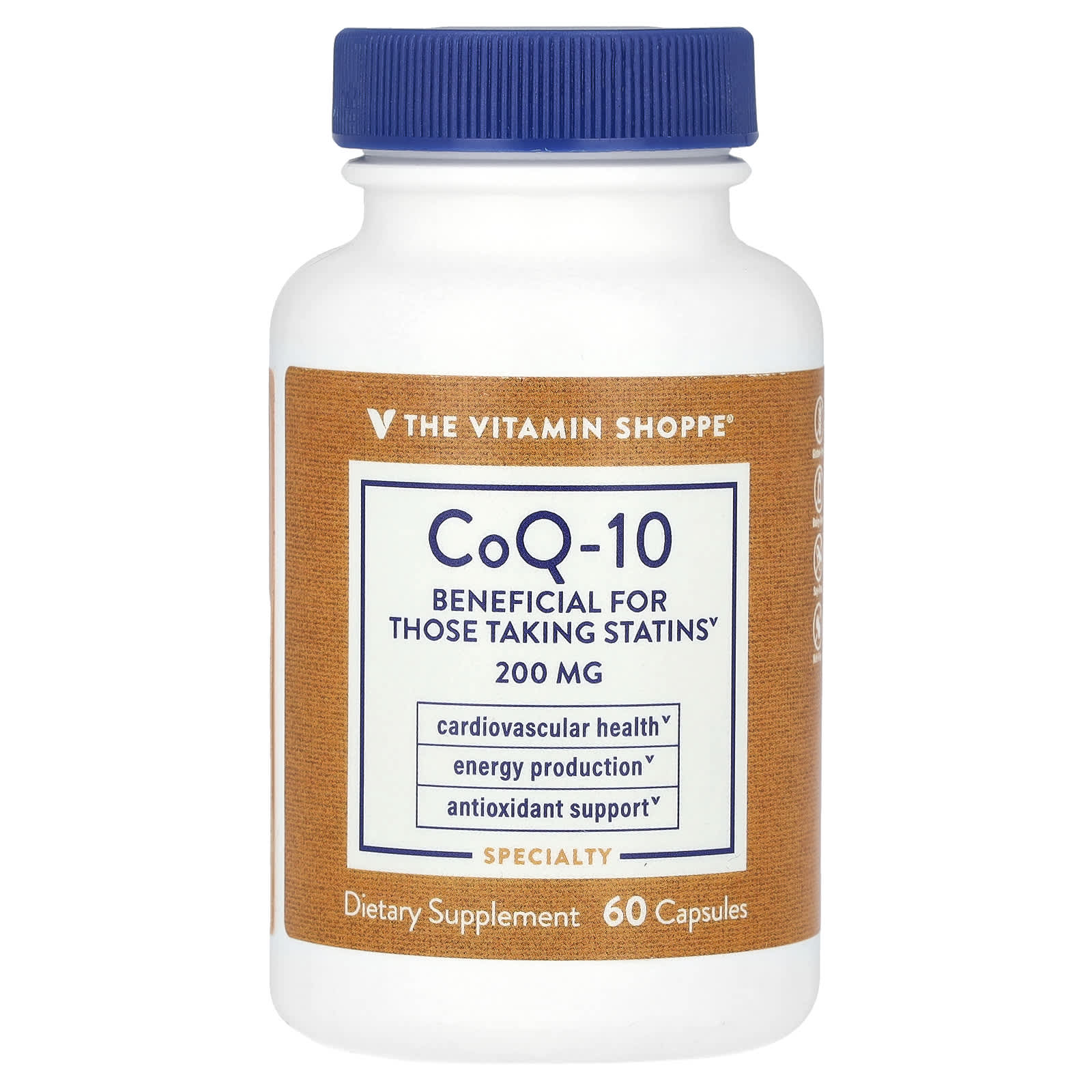 The Vitamin Shoppe коэнзим Q10 200 мг 60 капсул 5690₽