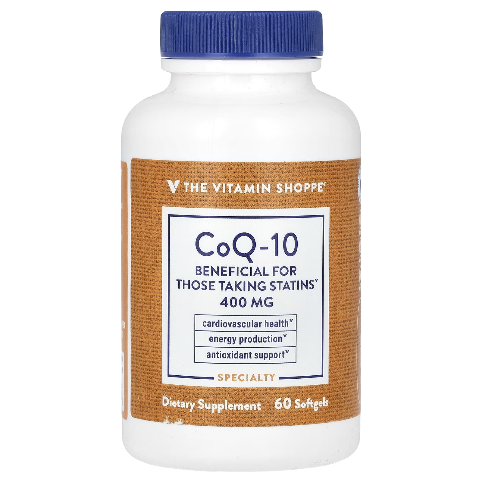 The Vitamin Shoppe CoQ-10 400 мг 60 мягких таблеток 9090₽