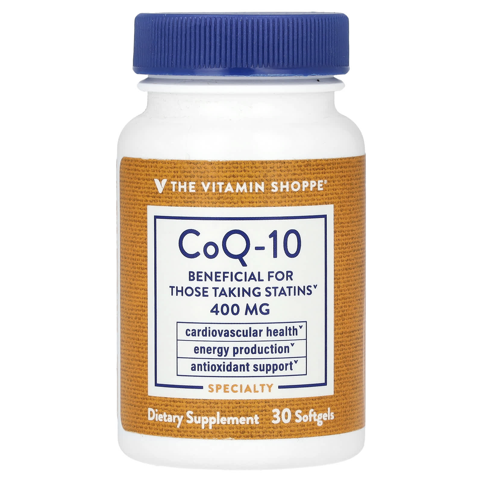 The Vitamin Shoppe коэнзим Q10 400 мг 30 мягких таблеток 5090₽