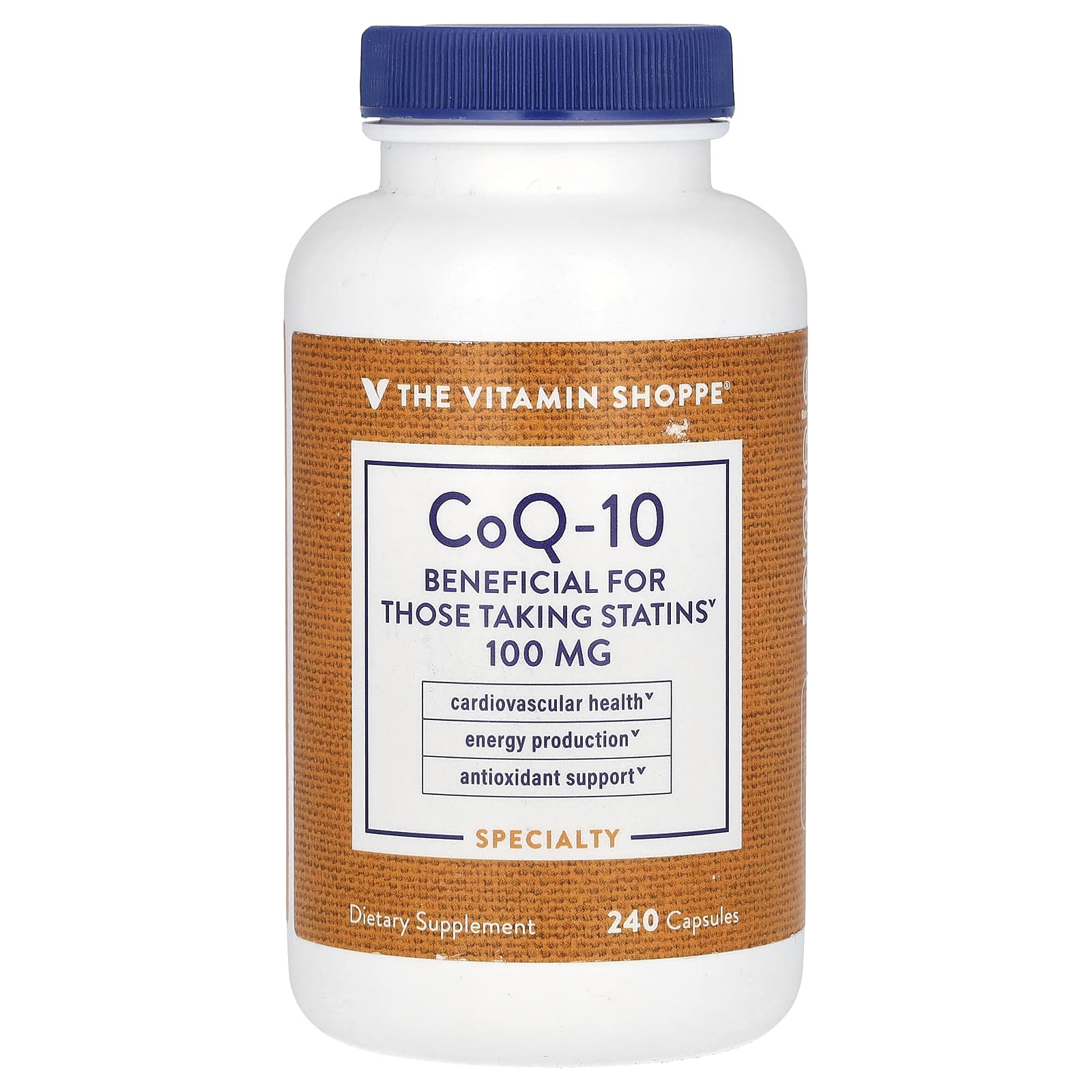 The Vitamin Shoppe коэнзим Q10 100 мг 240 капсул 11390₽