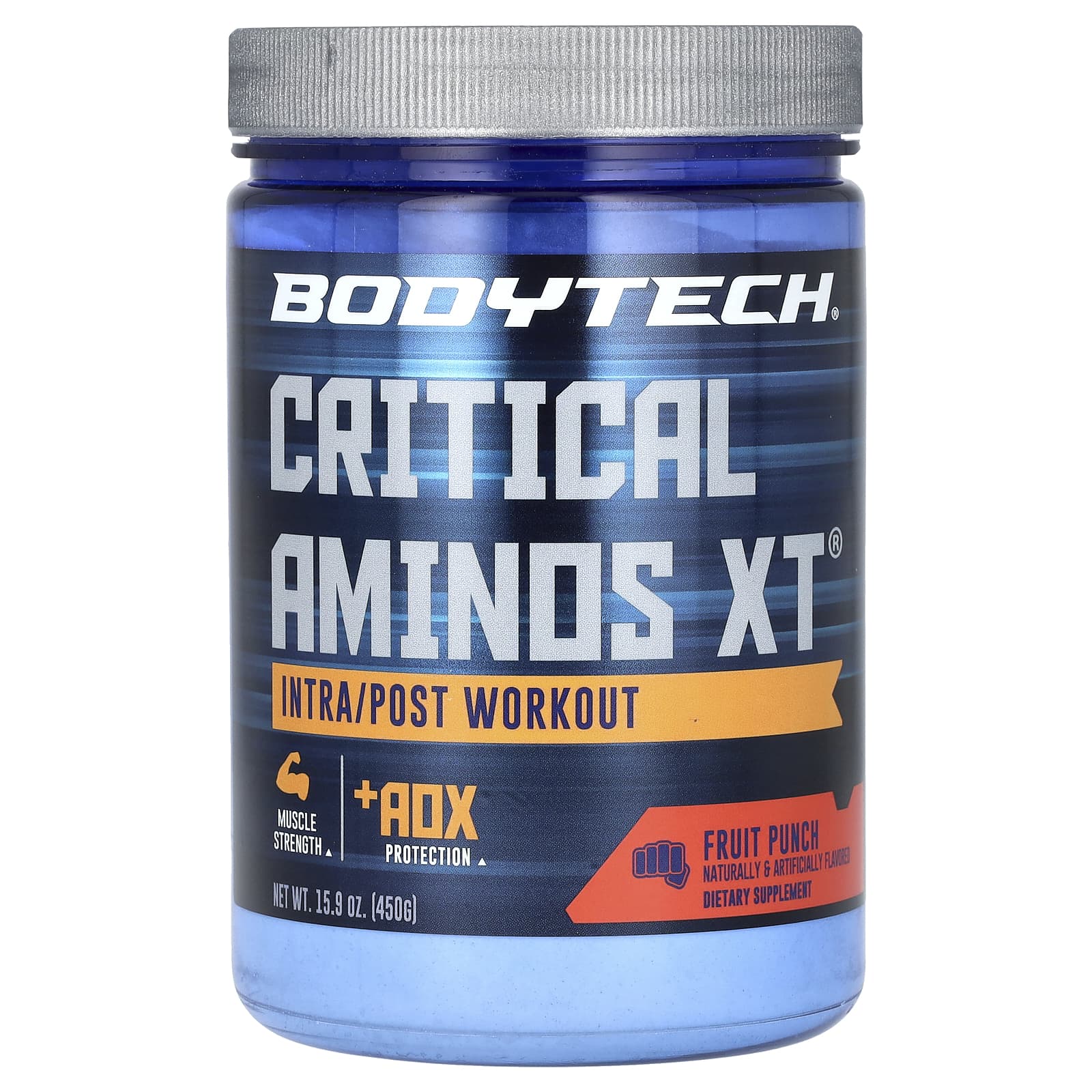 BodyTech Critical Aminos XT аминокислоты для приема после тренировки со вкусом фруктового пунша 450 г 159 унции 5690₽