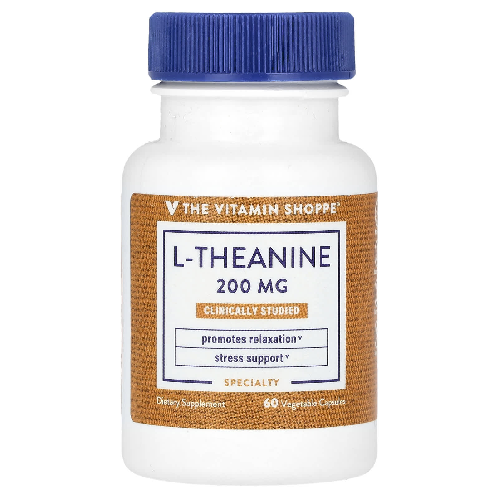 The Vitamin Shoppe L-теанин 200 мг 60 растительных капсул 5290₽