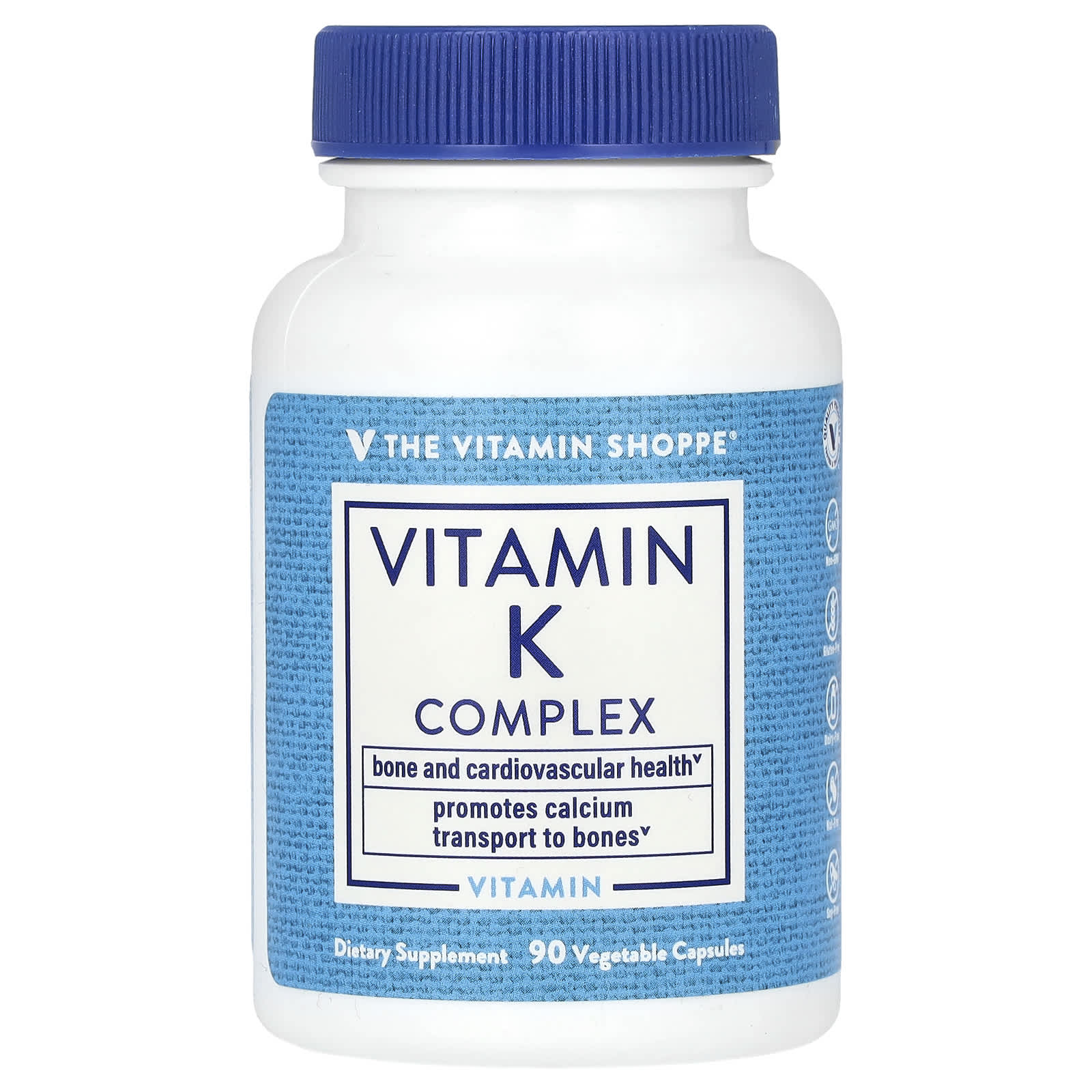 The Vitamin Shoppe комплекс с витамином К 90 растительных капсул 3790₽