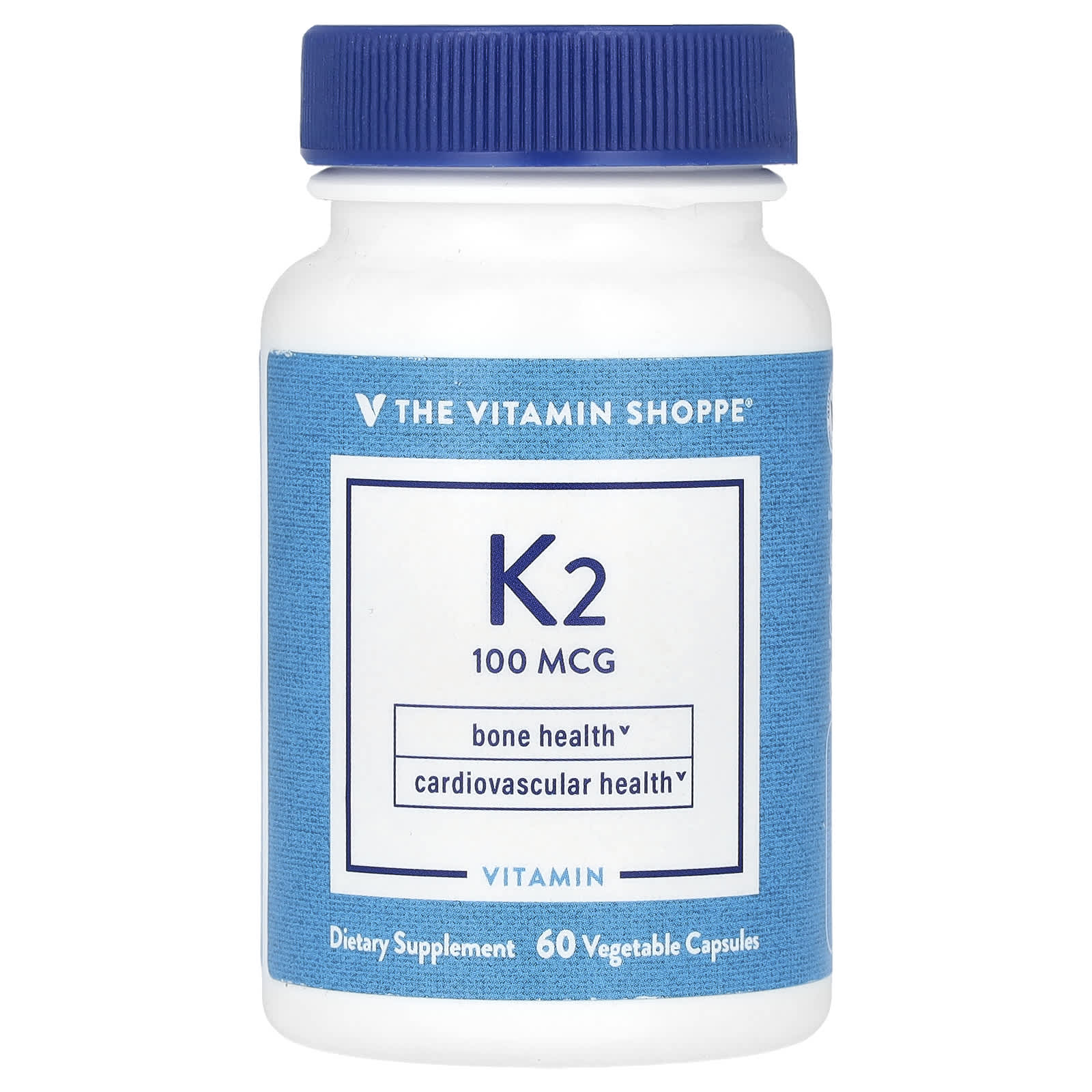 The Vitamin Shoppe витамин K2 100 мкг 60 растительных капсул 4190₽