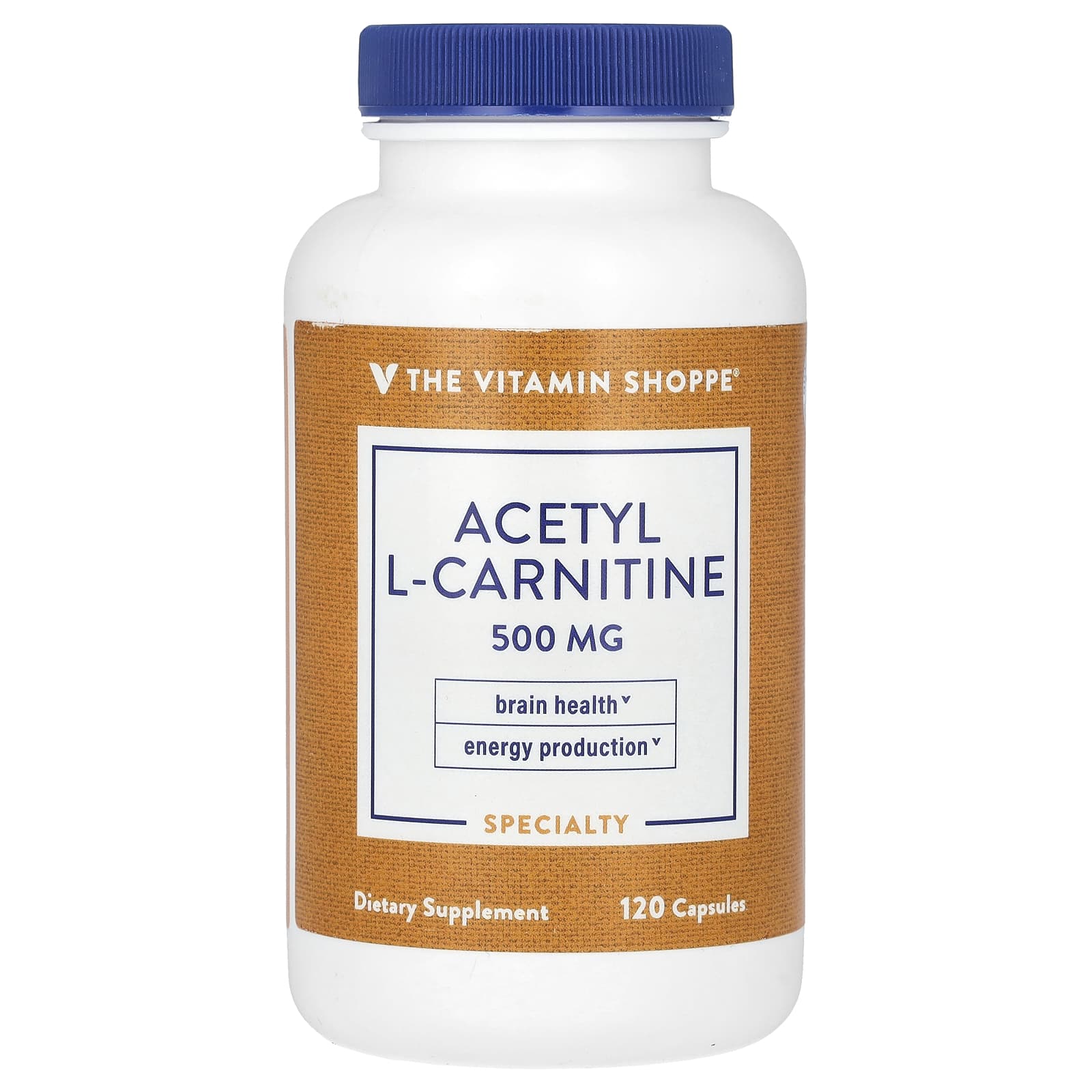 The Vitamin Shoppe ацетил-L-карнитин 500 мг 120 капсул 8190₽