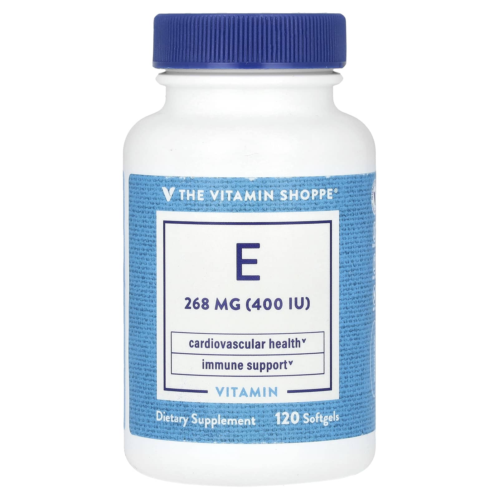 The Vitamin Shoppe витамин E 268 мг 400 МЕ 120 мягких таблеток 4790₽