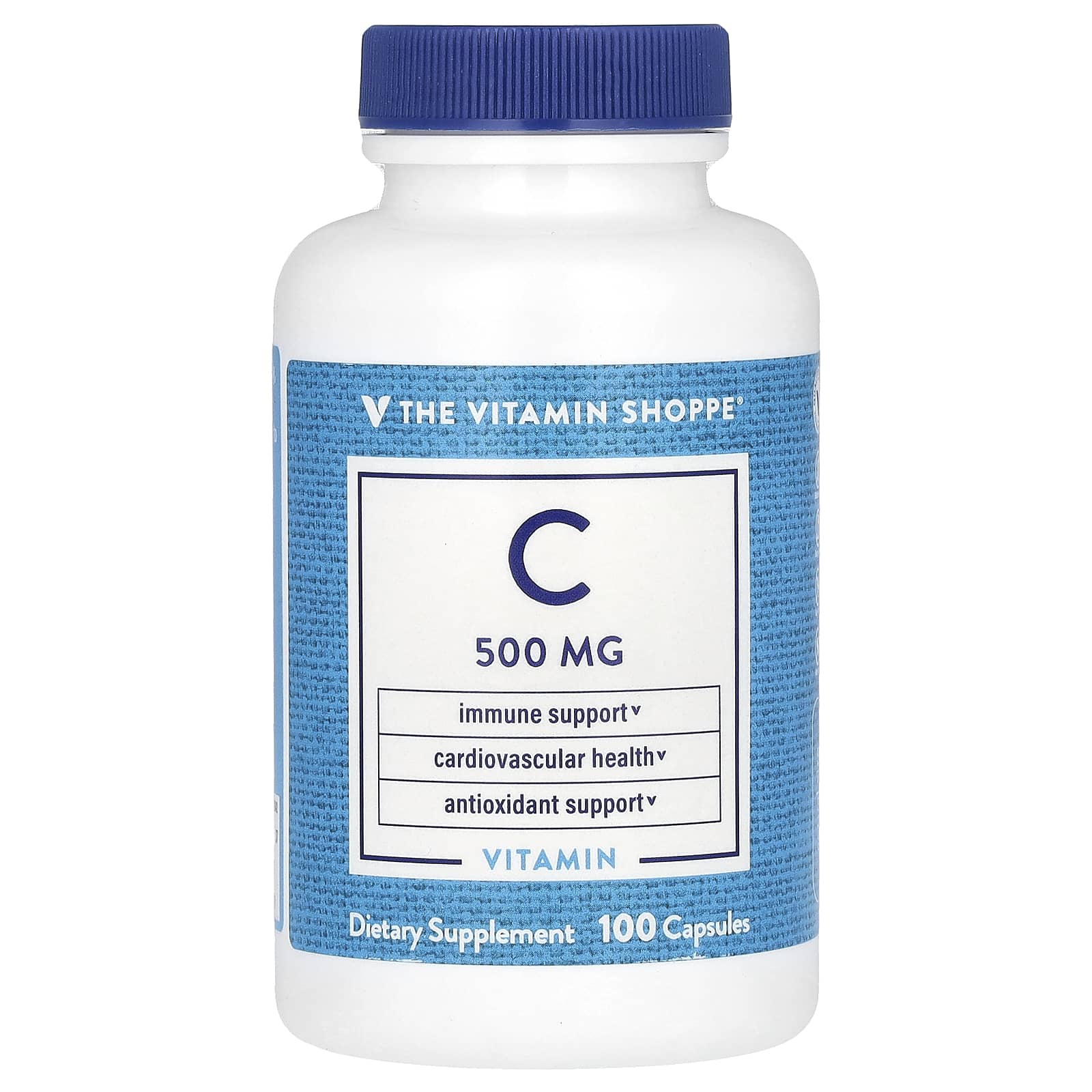 The Vitamin Shoppe витамин C 500 мг 100 капсул 2490₽