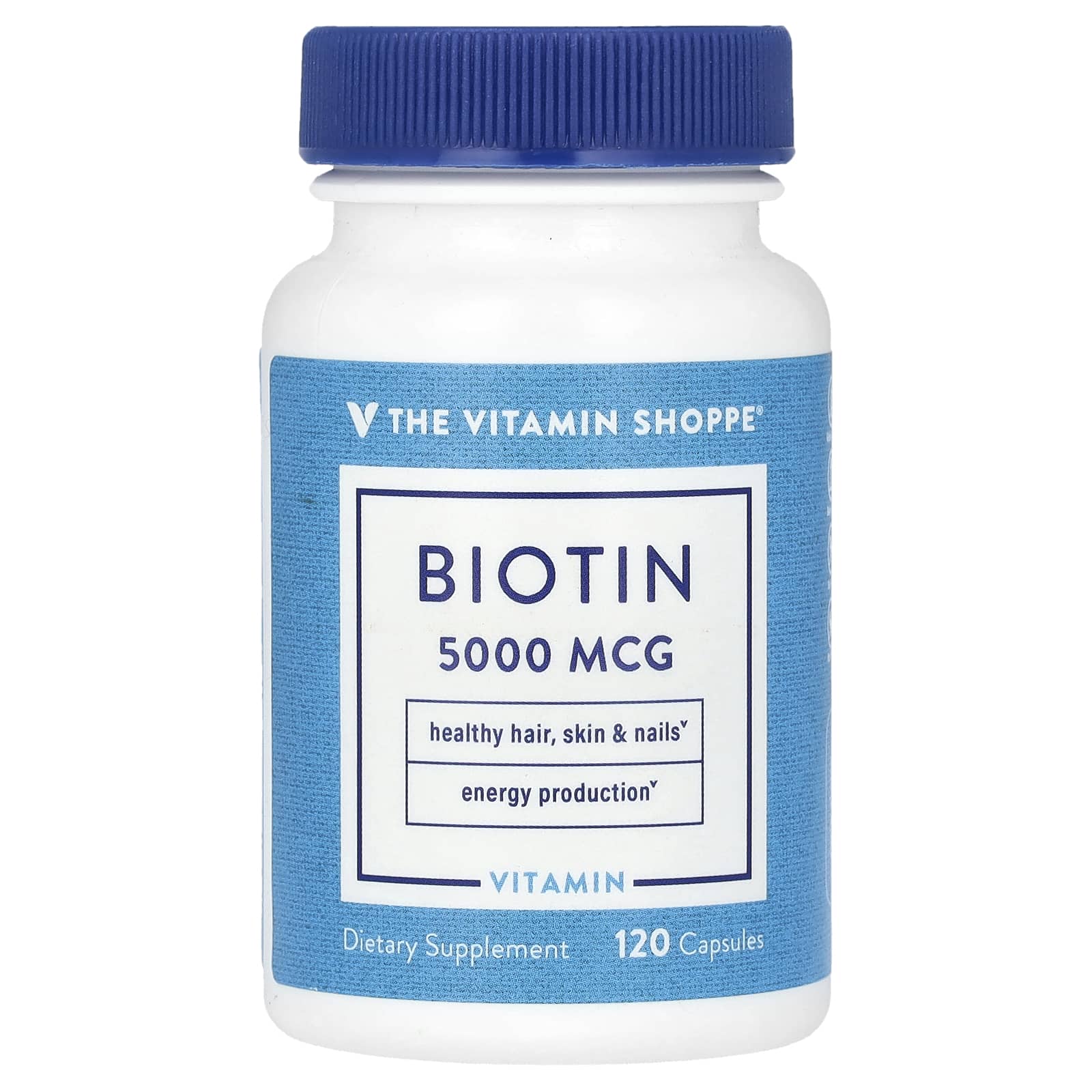The Vitamin Shoppe биотин 5000 мкг 120 капсул 3790₽