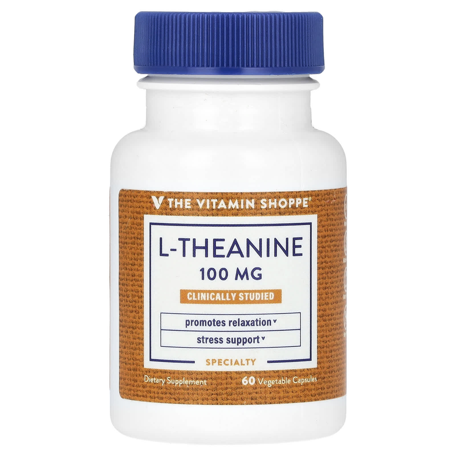 The Vitamin Shoppe L-теанин 100 мг 60 растительных капсул 3390₽