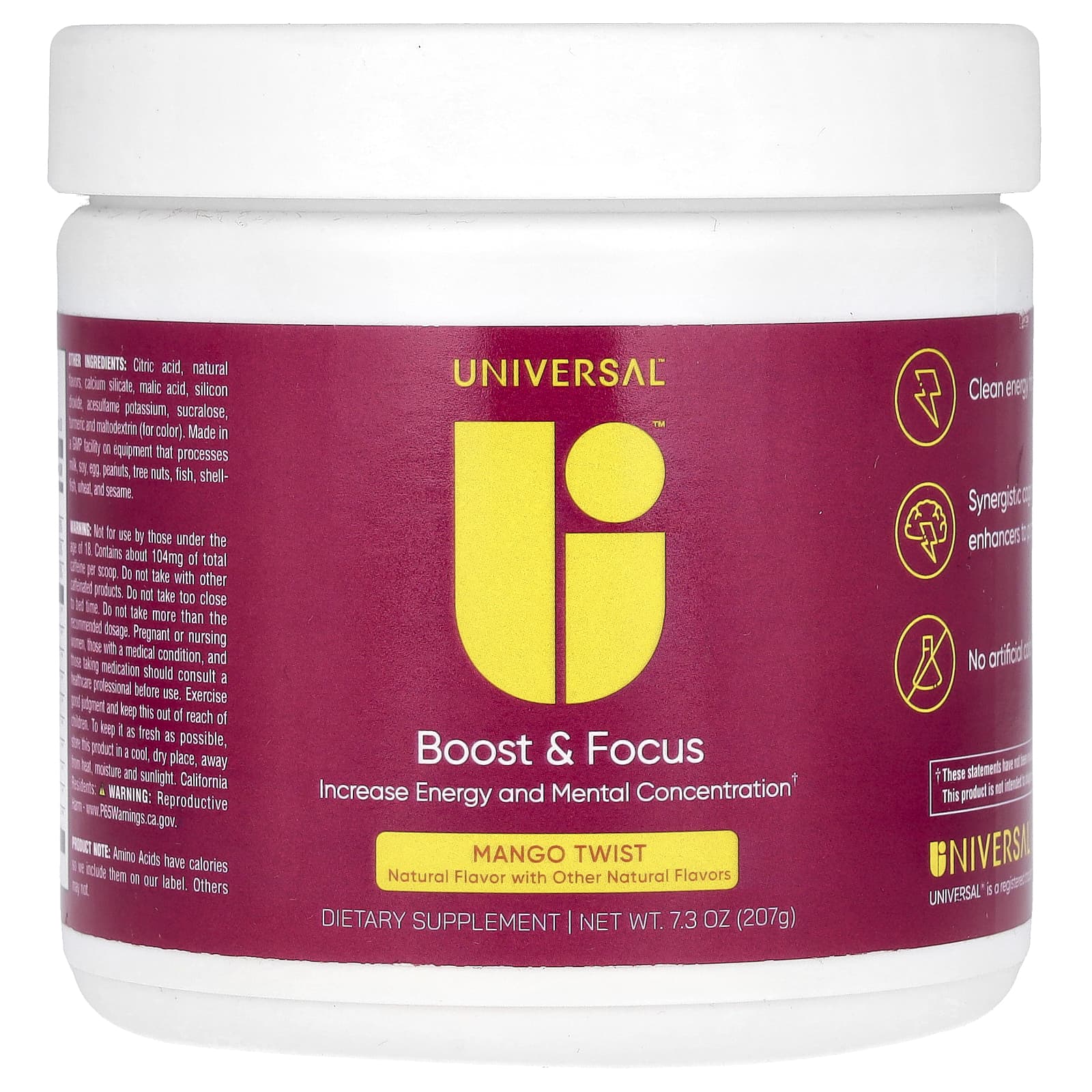 Universal U Boost - Focus манго 207 г 73 унции 6290₽
