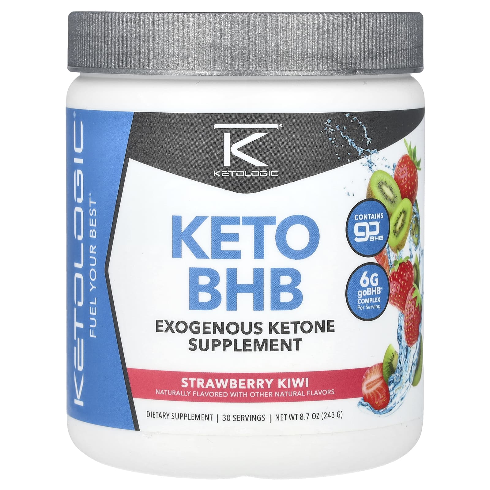 KetoLogic Keto BHB клубника и киви 243 г 87 унции 6690₽