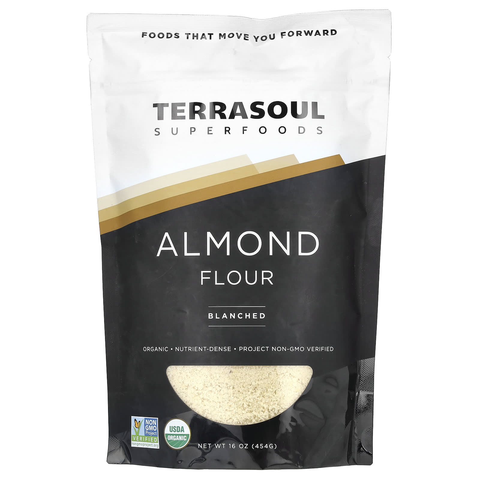 Terrasoul Superfoods миндальная мука бланшированная 454 г 16 унций 2890₽