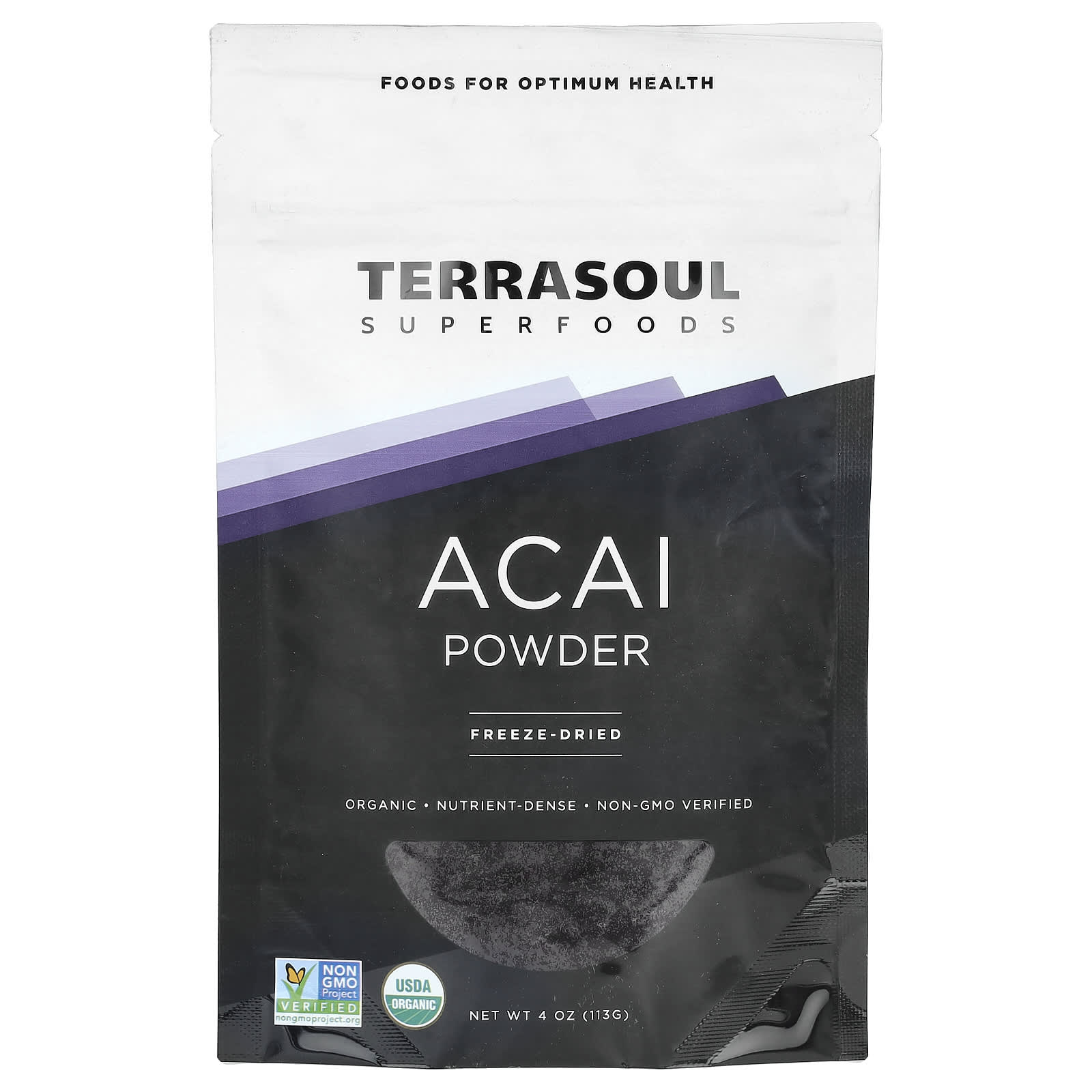 Terrasoul Superfoods, порошок асаи, сублимированный, 113 г (4 унции)