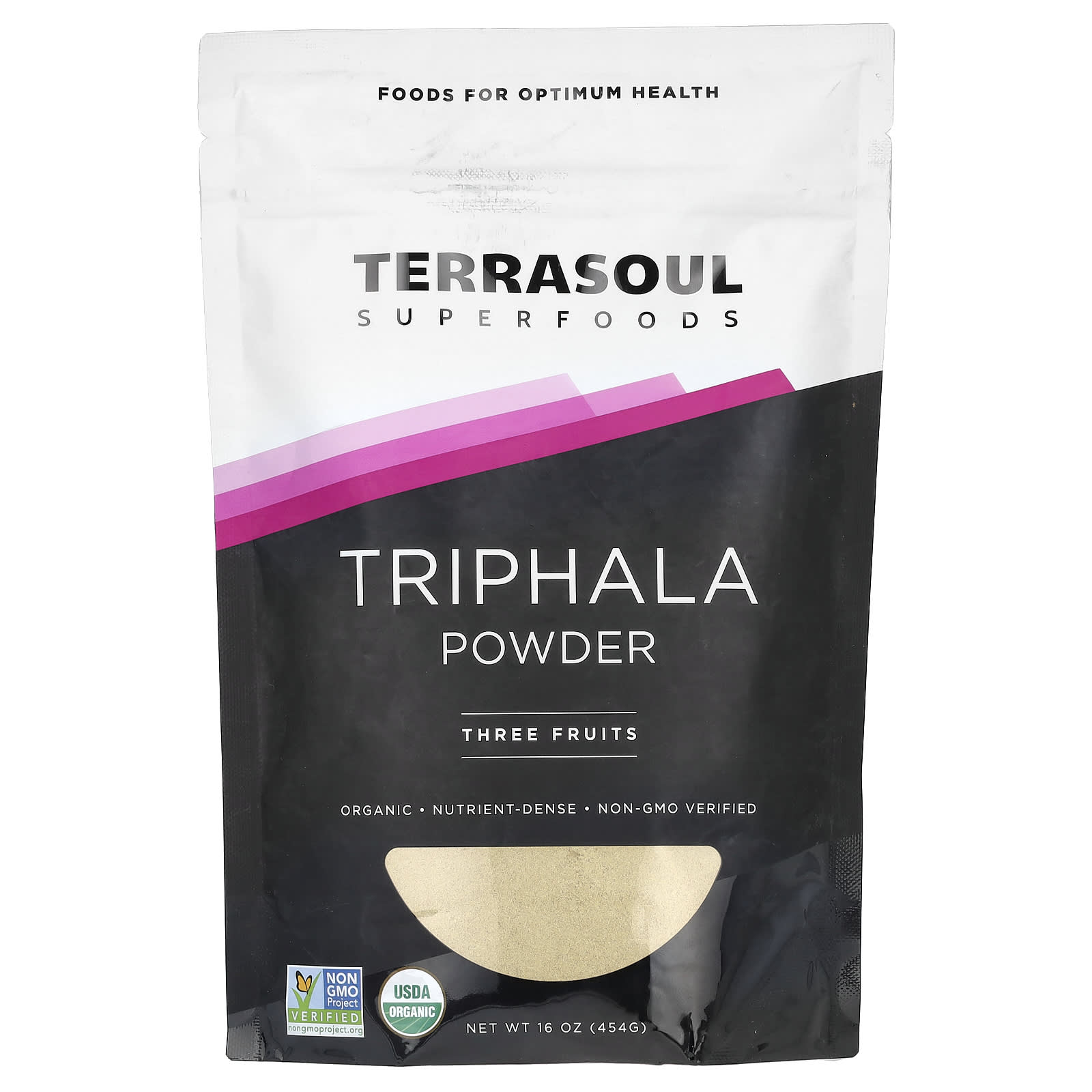 Terrasoul Superfoods, трифала в порошке, три вида фруктов, 454 г (16 унций)