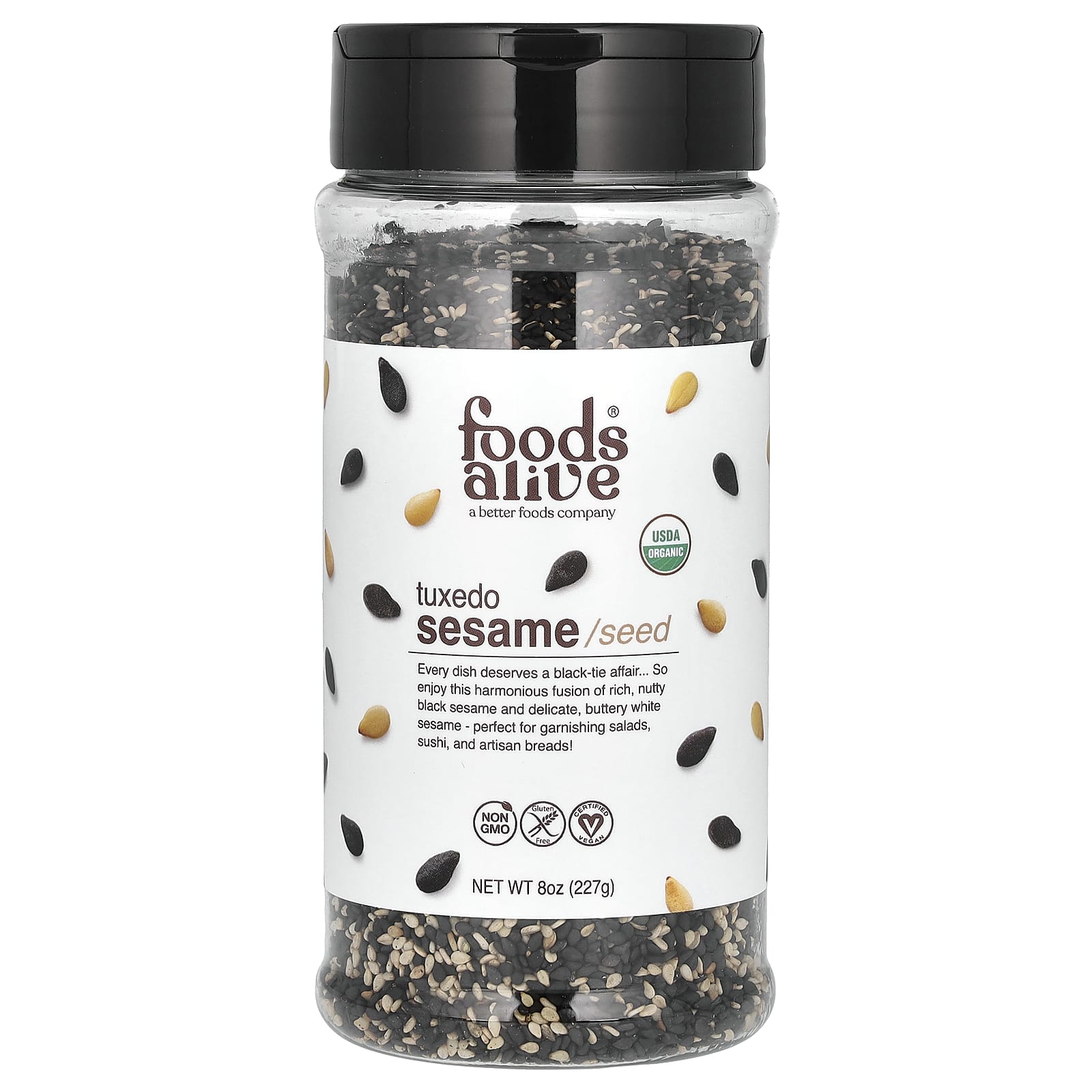 Foods Alive Органический смокинг с кунжутом шейкер 227 г 8 унций 1790₽