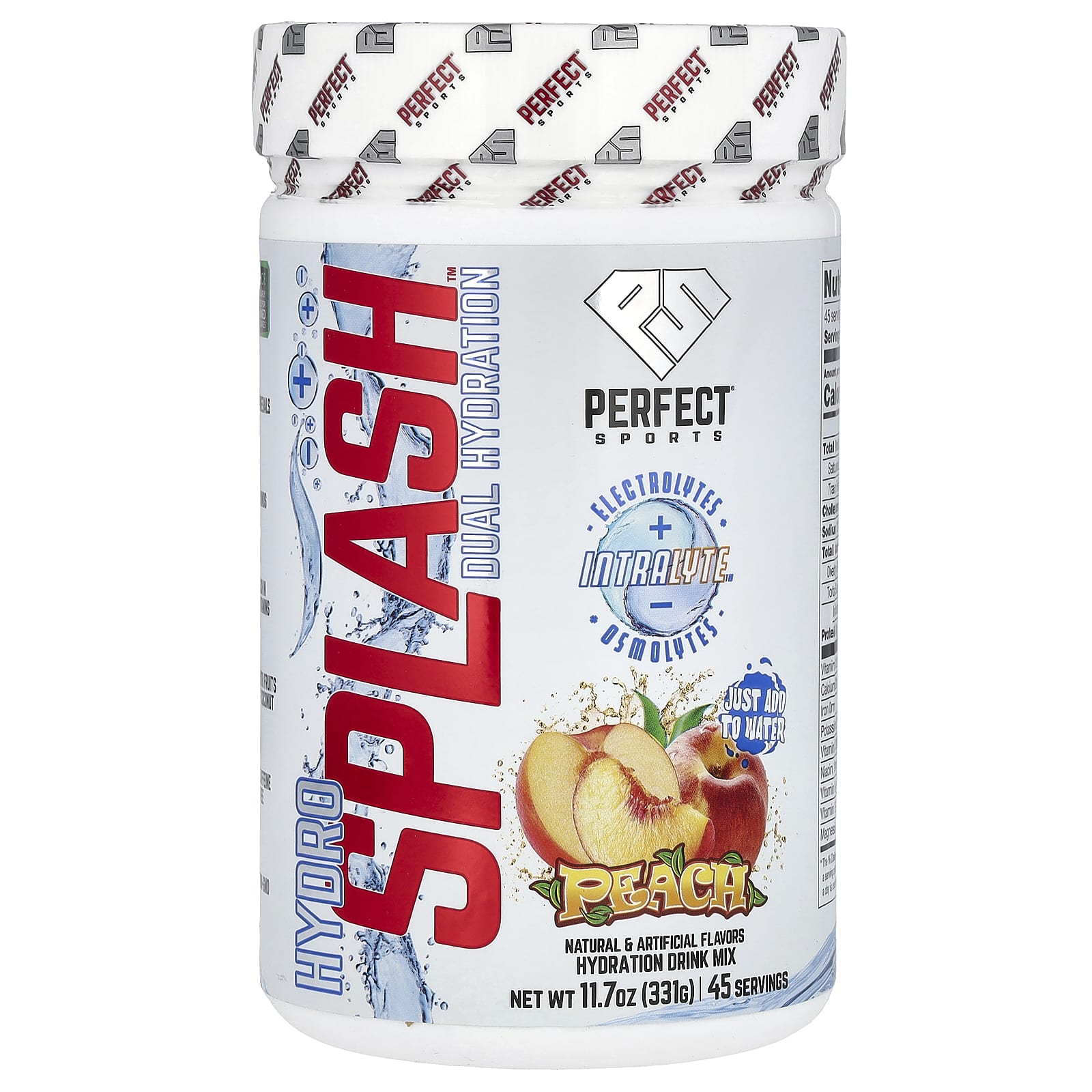 PERFECT Sports Hydro Splash двойное увлажнение персик 331 г 117 унции 4390₽