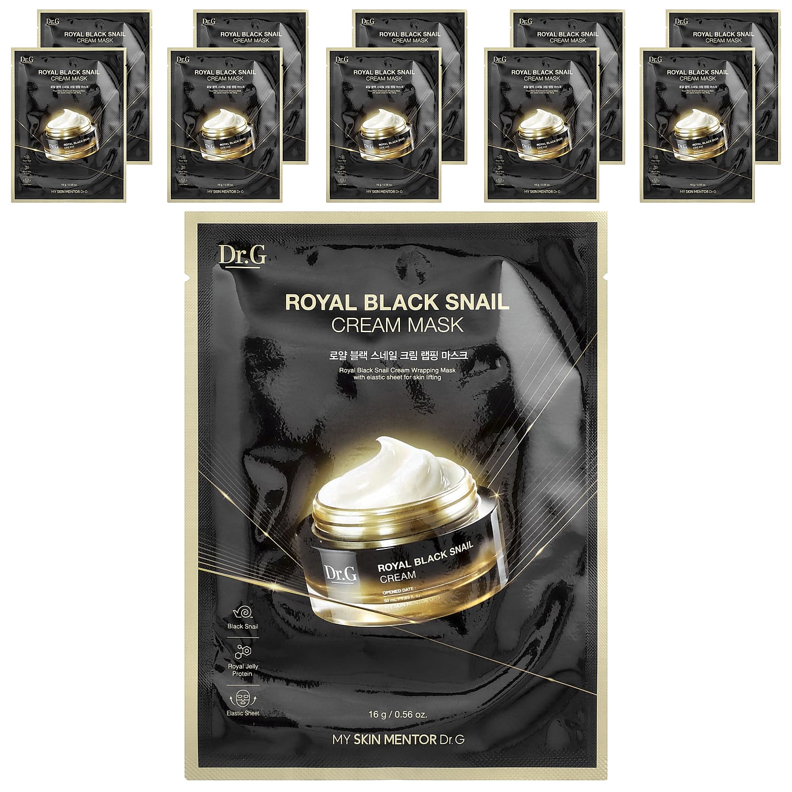 Dr G Royal Black Snail кремовая маска для лица 10 шт 16 г 056 унции 4190₽