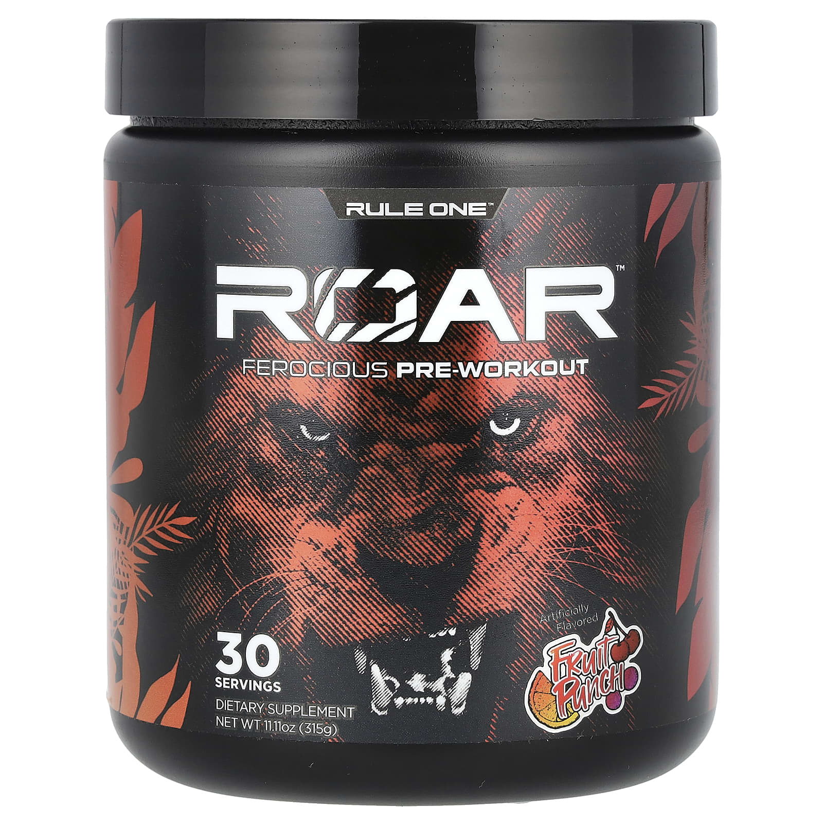 Rule One Proteins Roar Ferocious предтренировочный комплекс со вкусом фруктового пунша 315 г 1111 унции 3090₽
