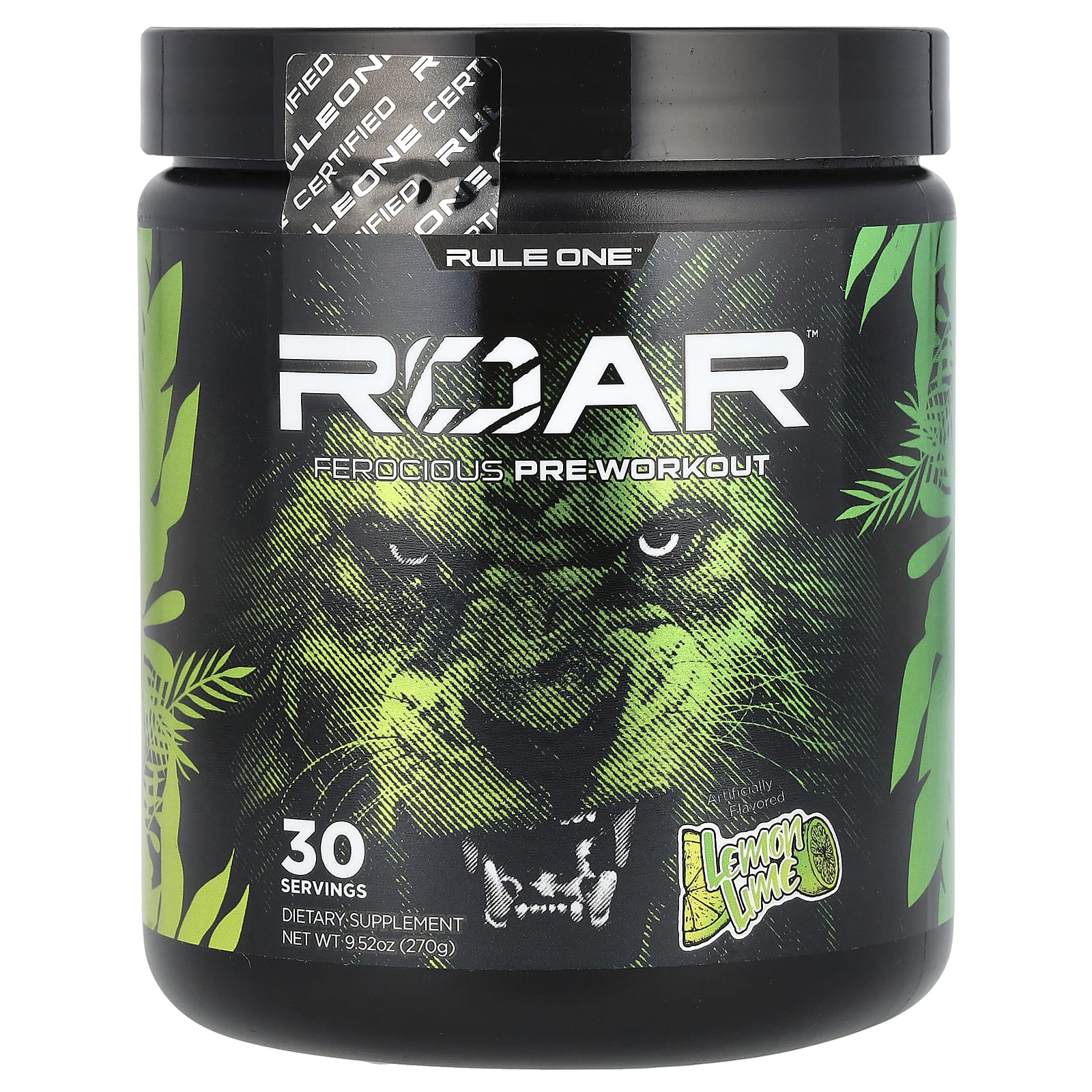Rule One Proteins Roar Ferocious предтренировочный комплекс со вкусом лимона и лайма 270 г 952 унции 2690₽