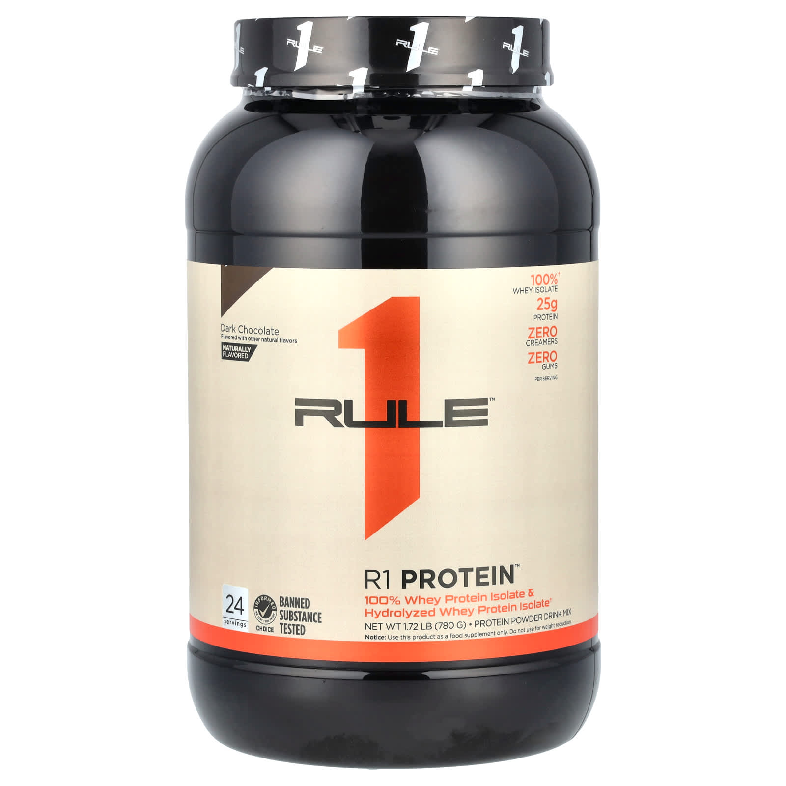 Rule One Proteins R1 протеиновая смесь для приготовления напитка со вкусом темного шоколада 780 г 172 фунта 8990₽