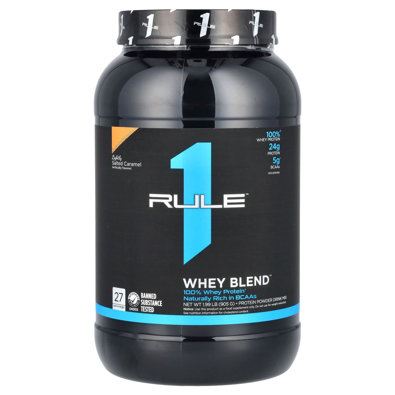 Rule One Proteins Whey Blend протеиновая смесь для приготовления напитка со вкусом подсоленной карамелью 905 г 199 фунта 5390₽