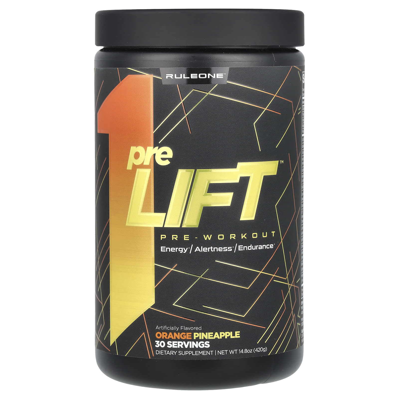 Rule One Proteins preLIFT перед тренировкой апельсин и ананас 420 г 148 унции 4690₽