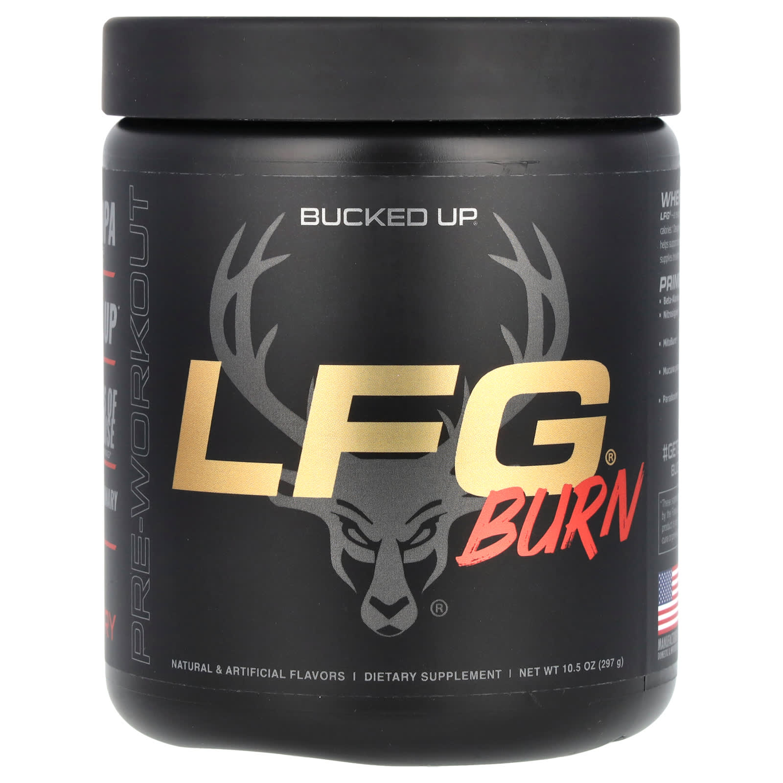Bucked Up LFG Burn предтренировочный комплекс со вкусом ягод 297 г 105 унции 7790₽