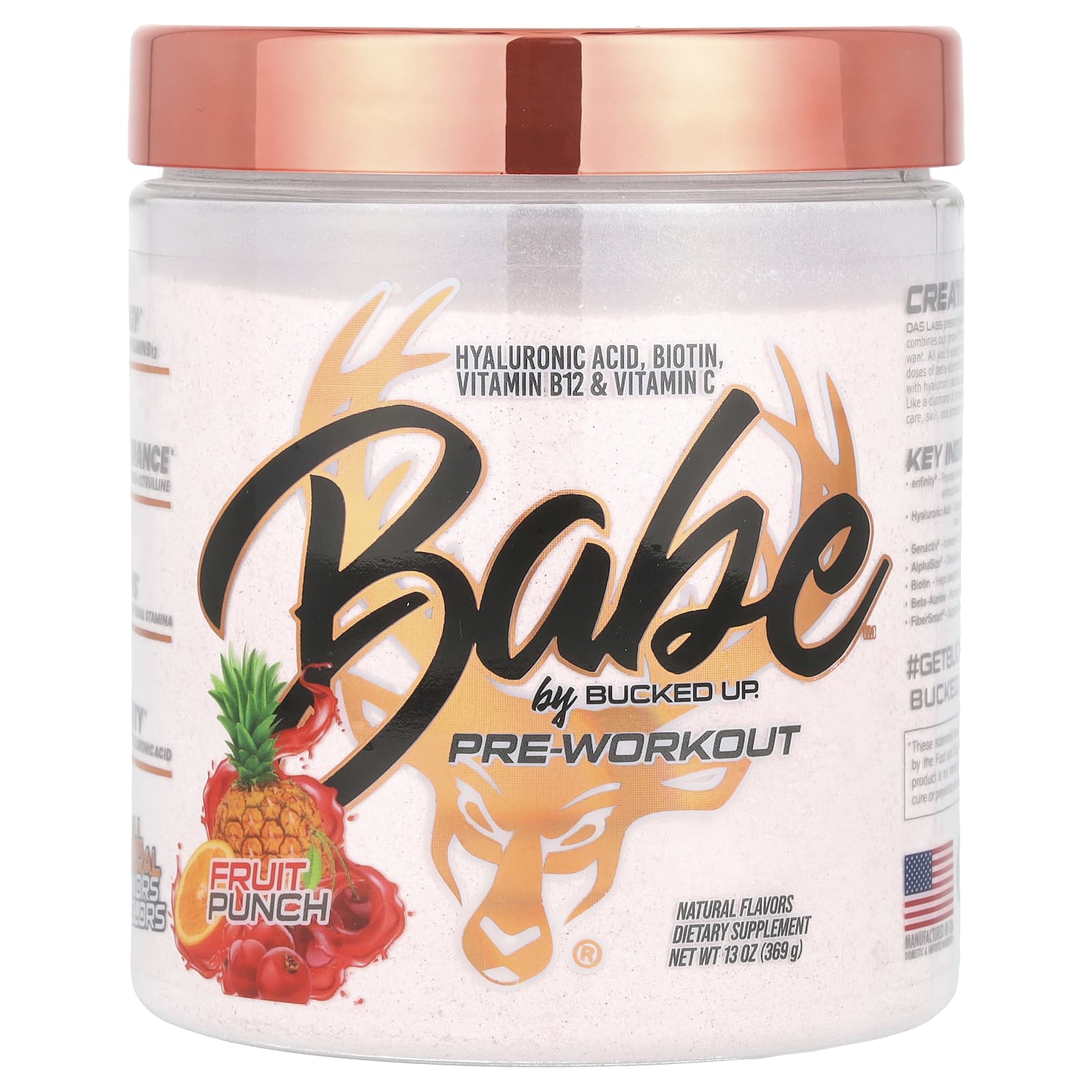 Bucked Up Babe перед тренировкой фруктовый пунш 369 г 13 унций 6090₽