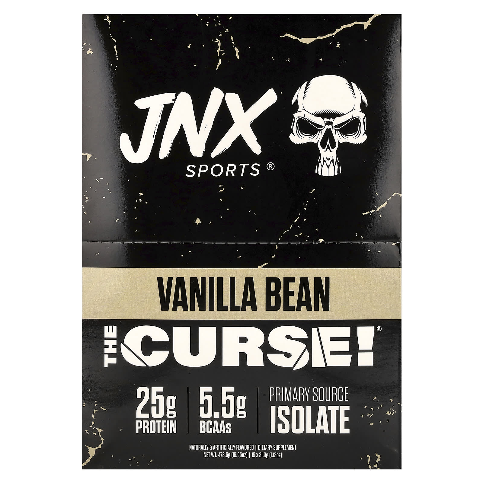 JNX Sports Проклятие Ultra Premium Whey стручки ванили 15 пакетиков по 319 г 113 унции 3990₽
