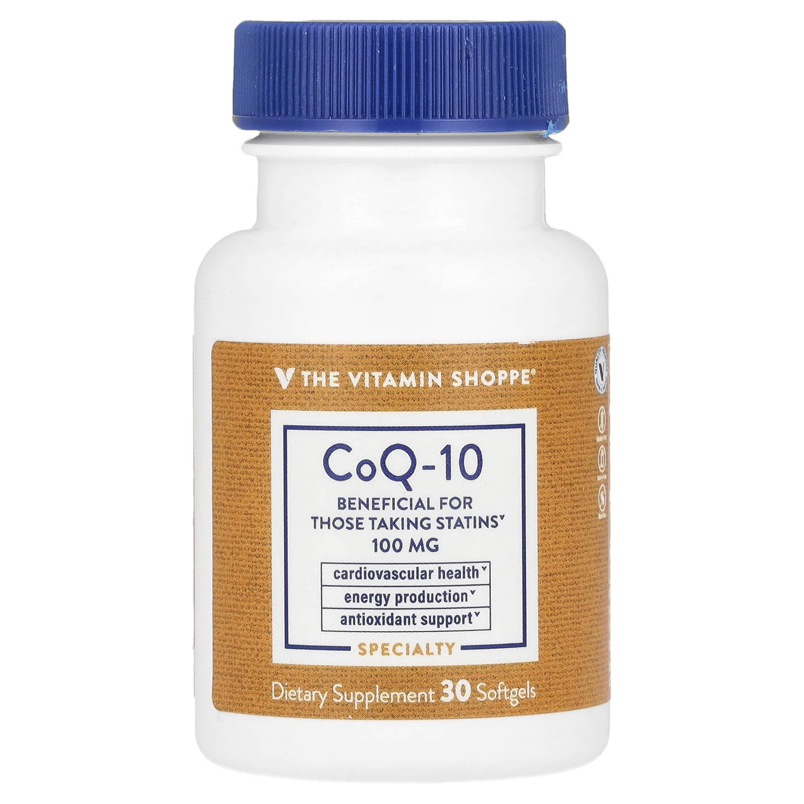 The Vitamin Shoppe CoQ-10 100 мг 30 мягких таблеток 2190₽