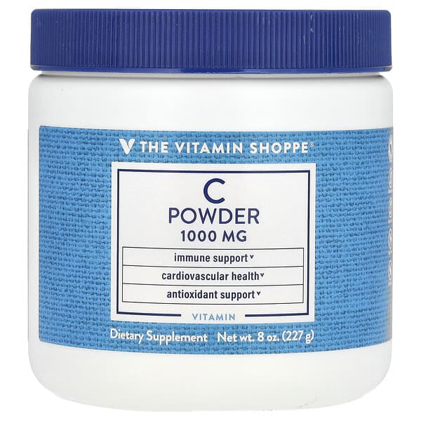The Vitamin Shoppe, Витамин C в порошке, 227 г (8 унций)