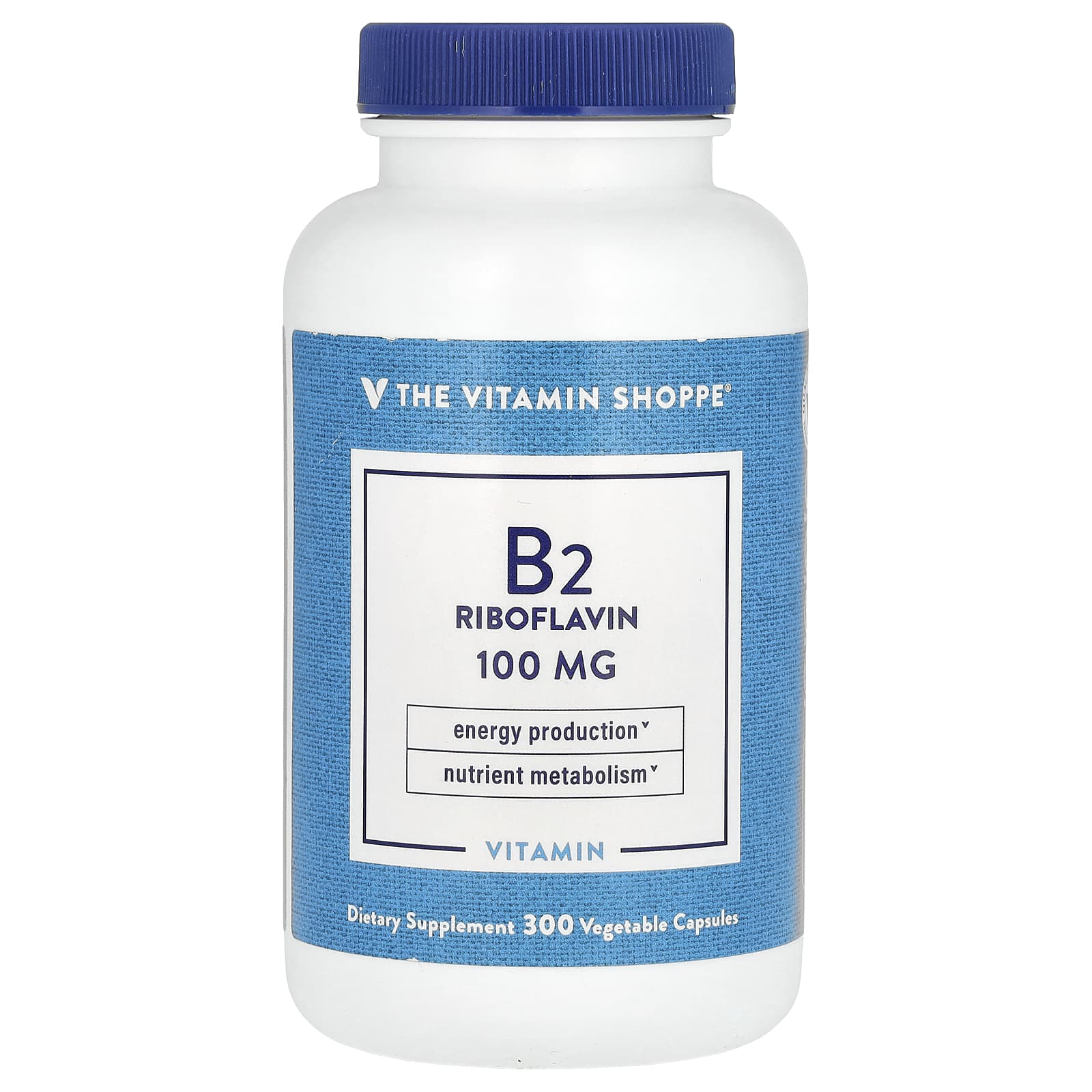 The Vitamin Shoppe Витамин B2 рибофлавин 100 мг 300 растительных капсул 4790₽