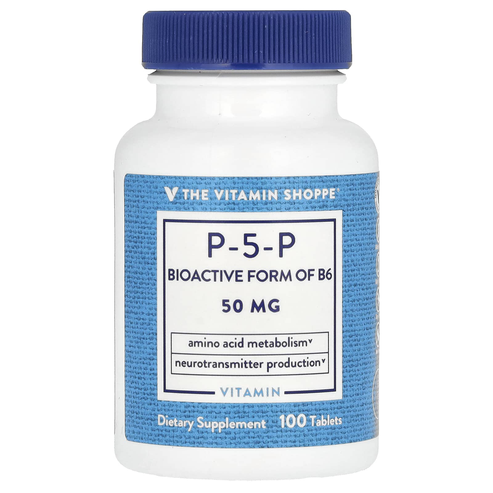 The Vitamin Shoppe P-5-P 50 мг 100 таблеток 3390₽