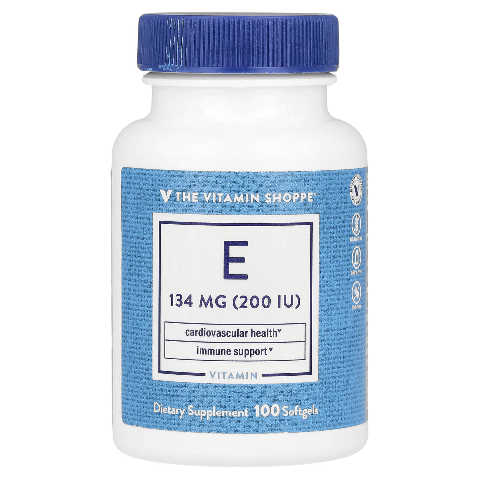 The Vitamin Shoppe Витамин E 134 мг 200 МЕ 100 мягких таблеток 2990₽