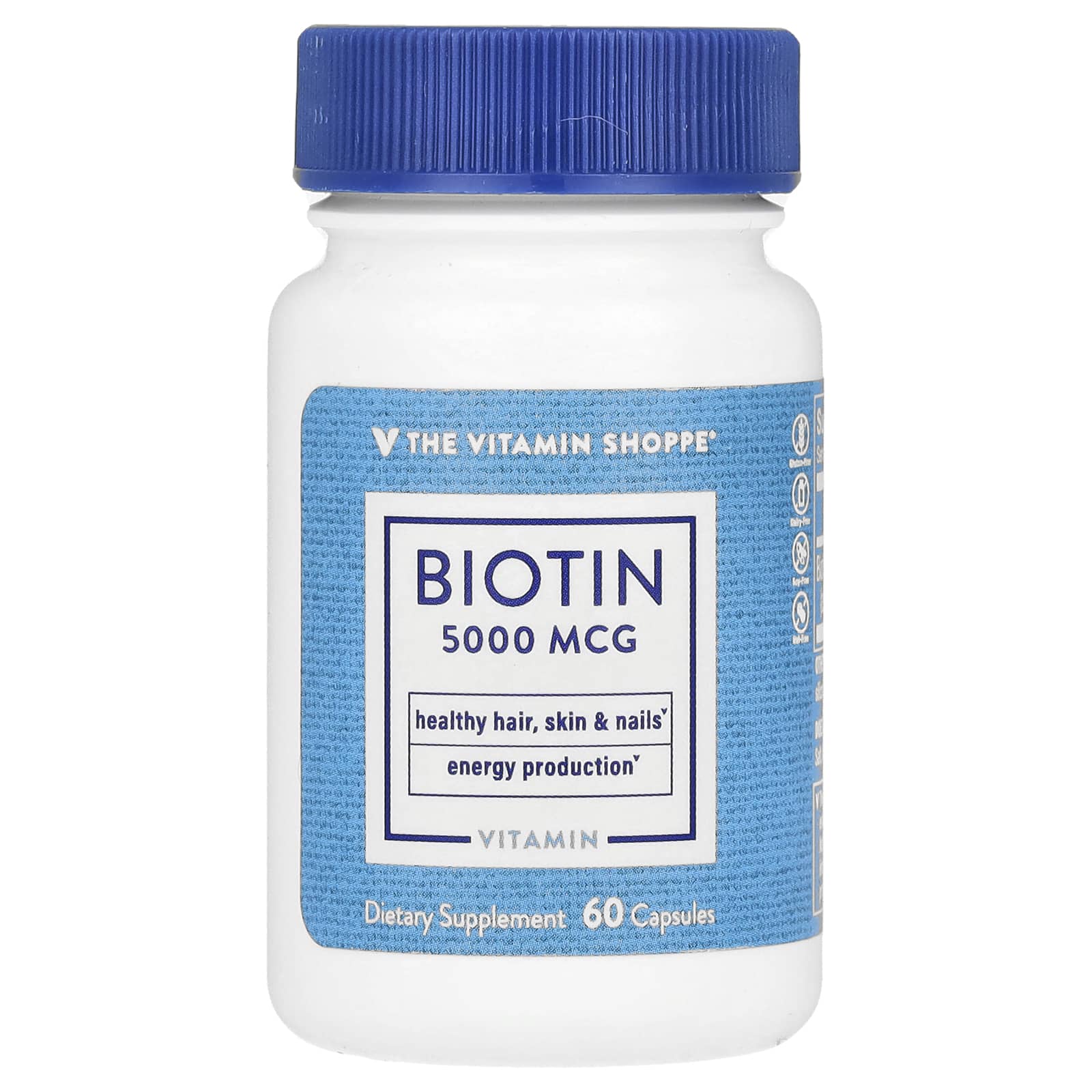 The Vitamin Shoppe Биотин 5000 мкг 60 капсул 2490₽
