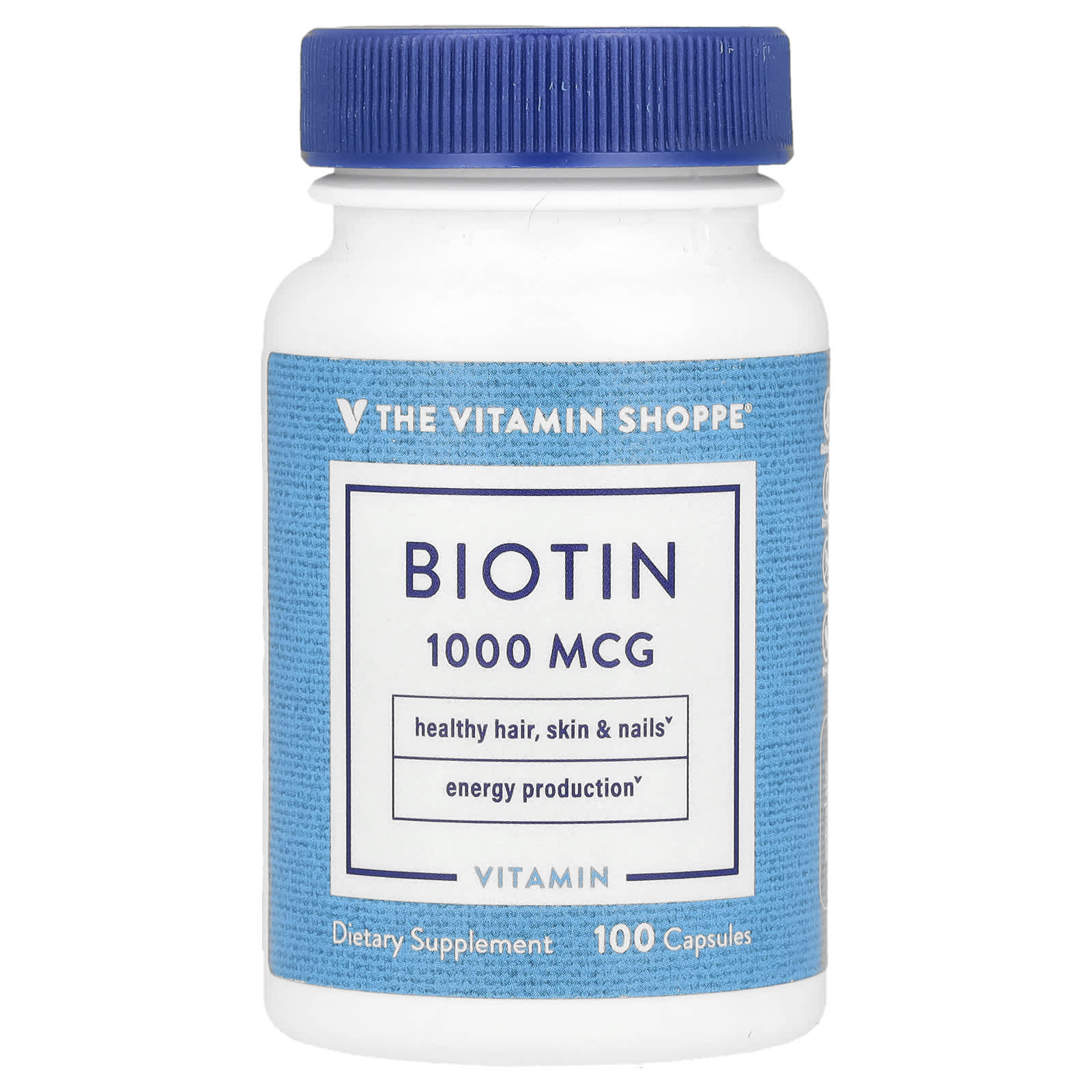 The Vitamin Shoppe Биотин 1000 мкг 100 капсул 2490₽