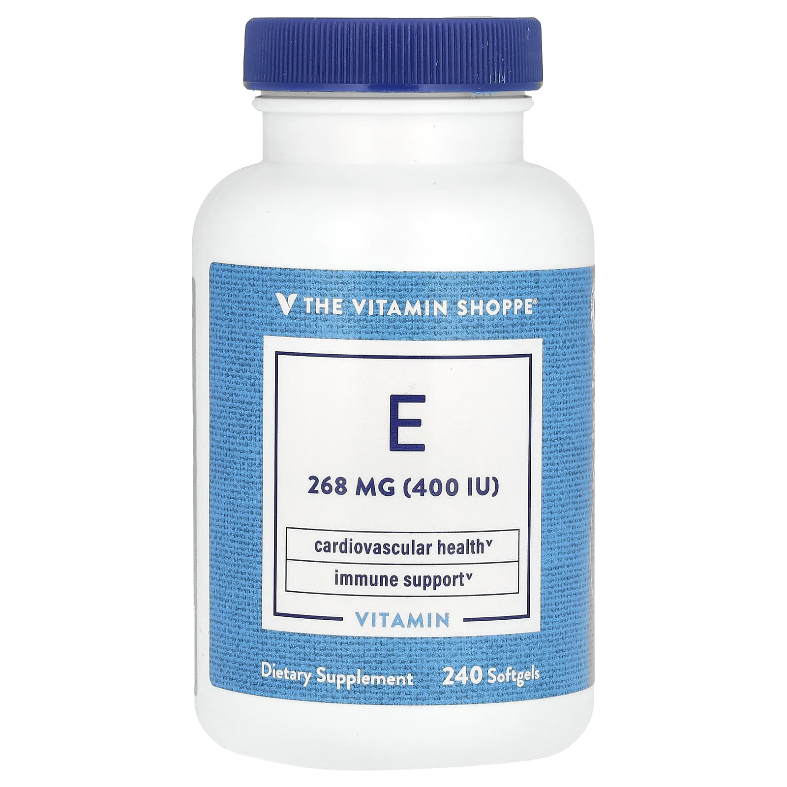 The Vitamin Shoppe Витамин E 268 мг 400 МЕ 240 мягких таблеток 6690₽