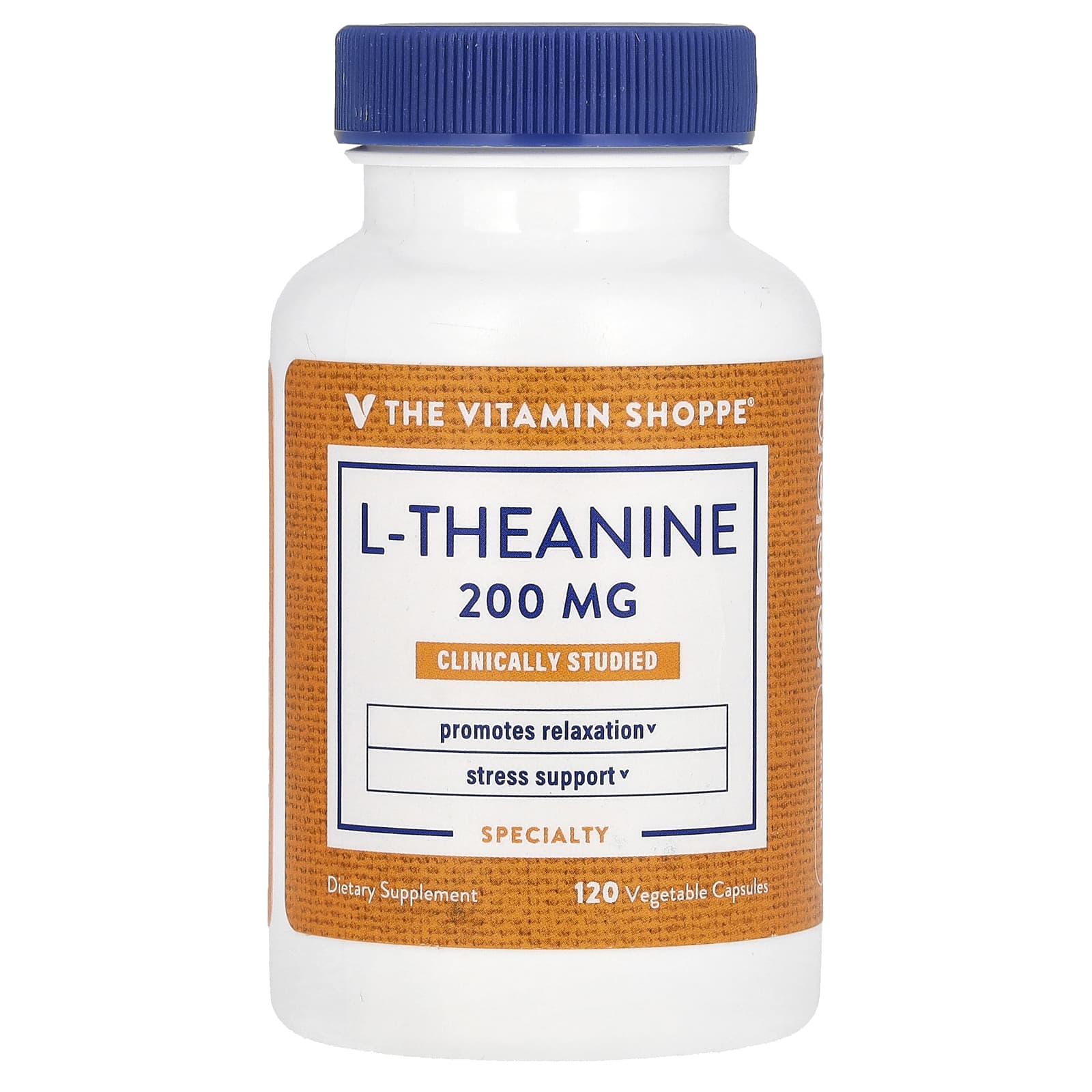 The Vitamin Shoppe L-теанин 200 мг 120 растительных капсул 8590₽