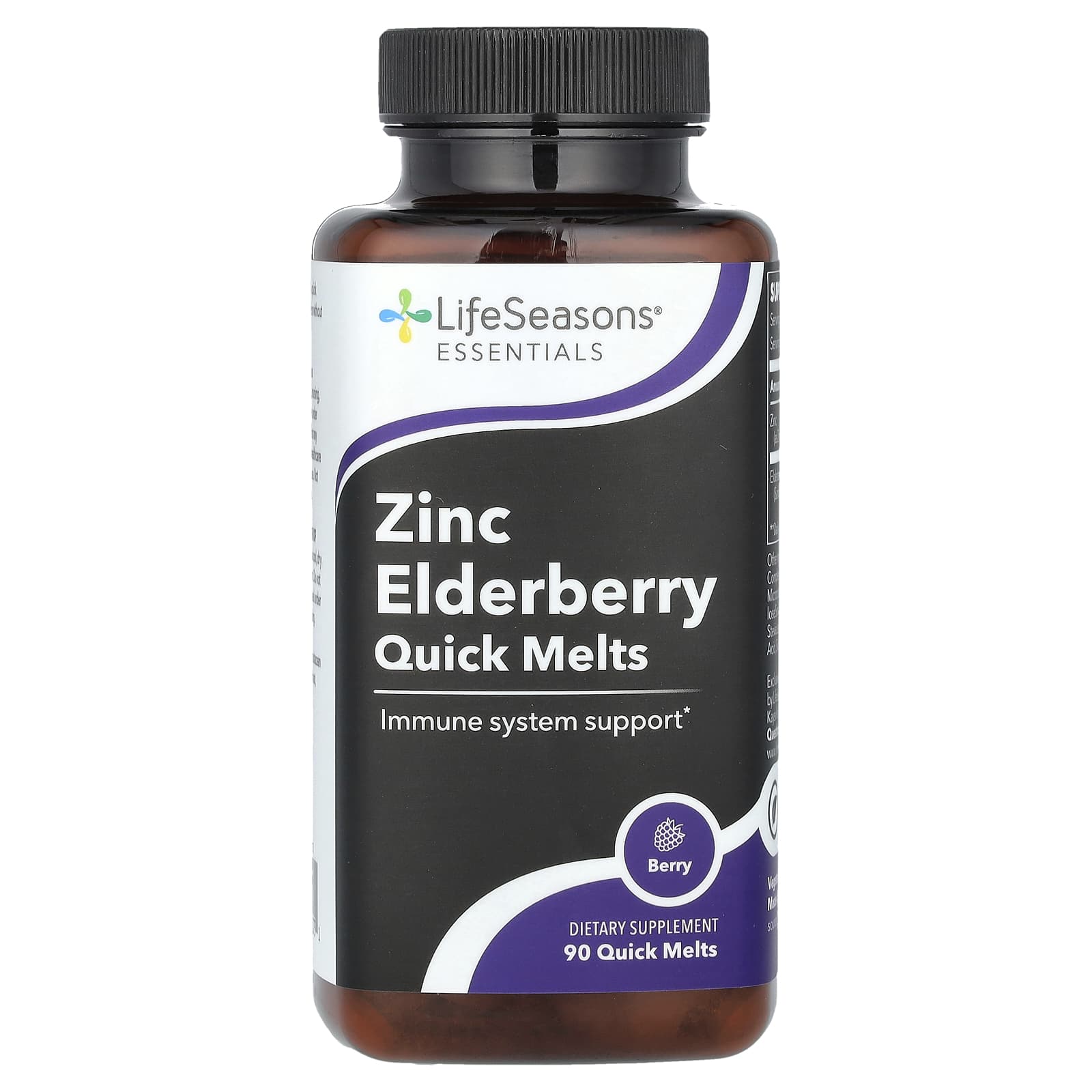 LifeSeasons Zinc Elderberry Quick Melts со вкусом ягод 90 2090₽