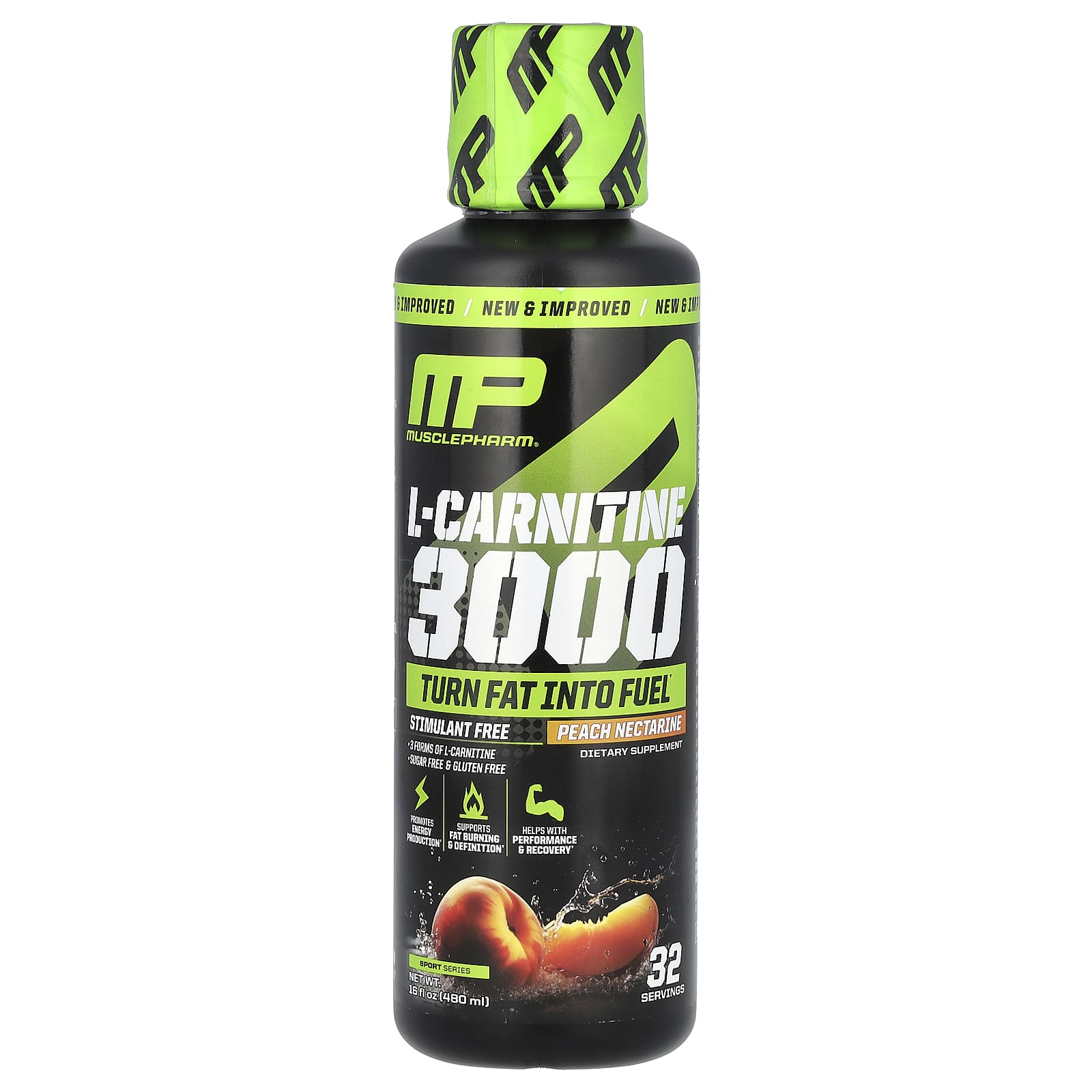 MusclePharm L-карнитин 3000 персиковый нектарин 480 мл 16 жидк Унций 5690₽