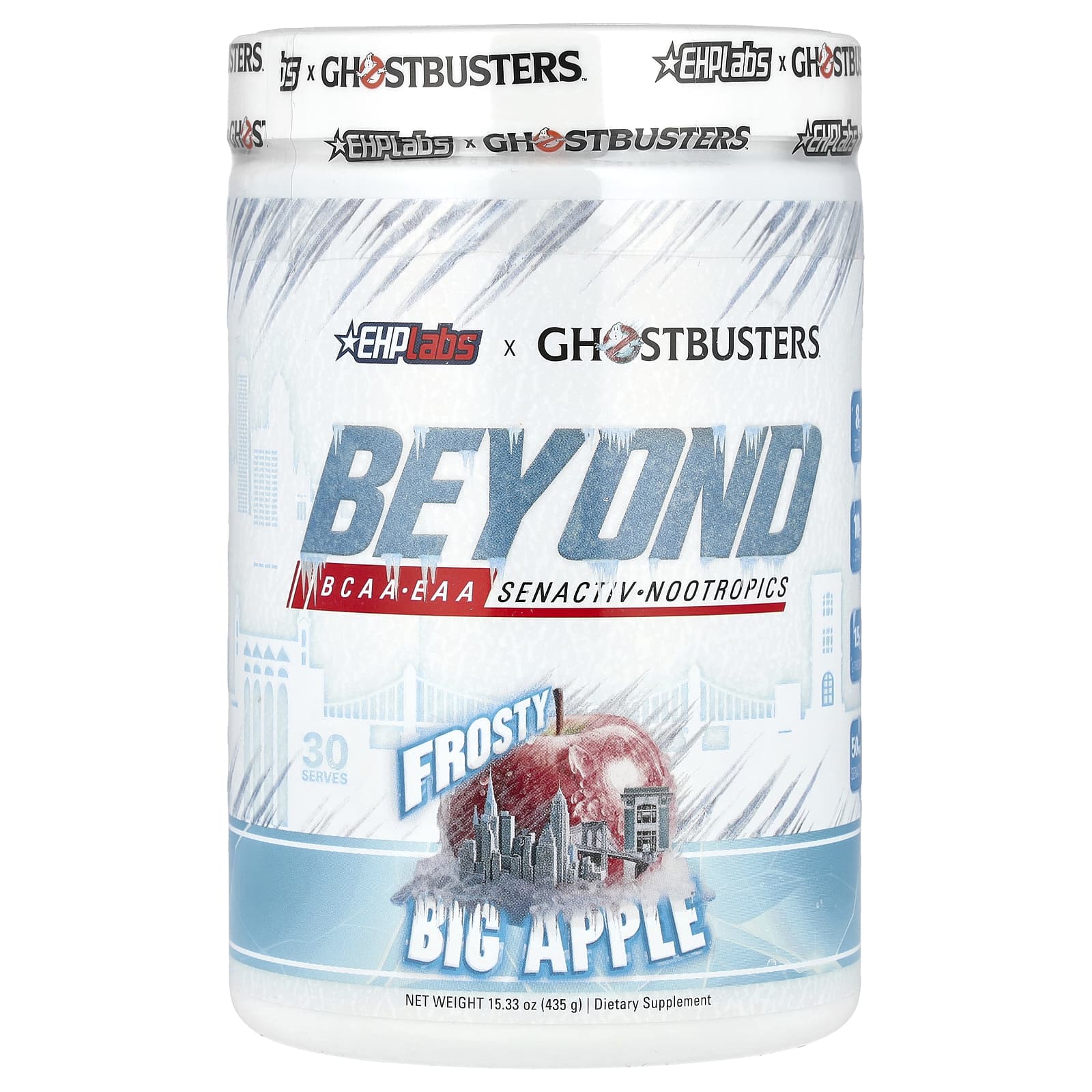 EHPlabs Ghostbusters Beyond BCAA-EAA большое морозное яблоко 435 г 1533 унции 9490₽
